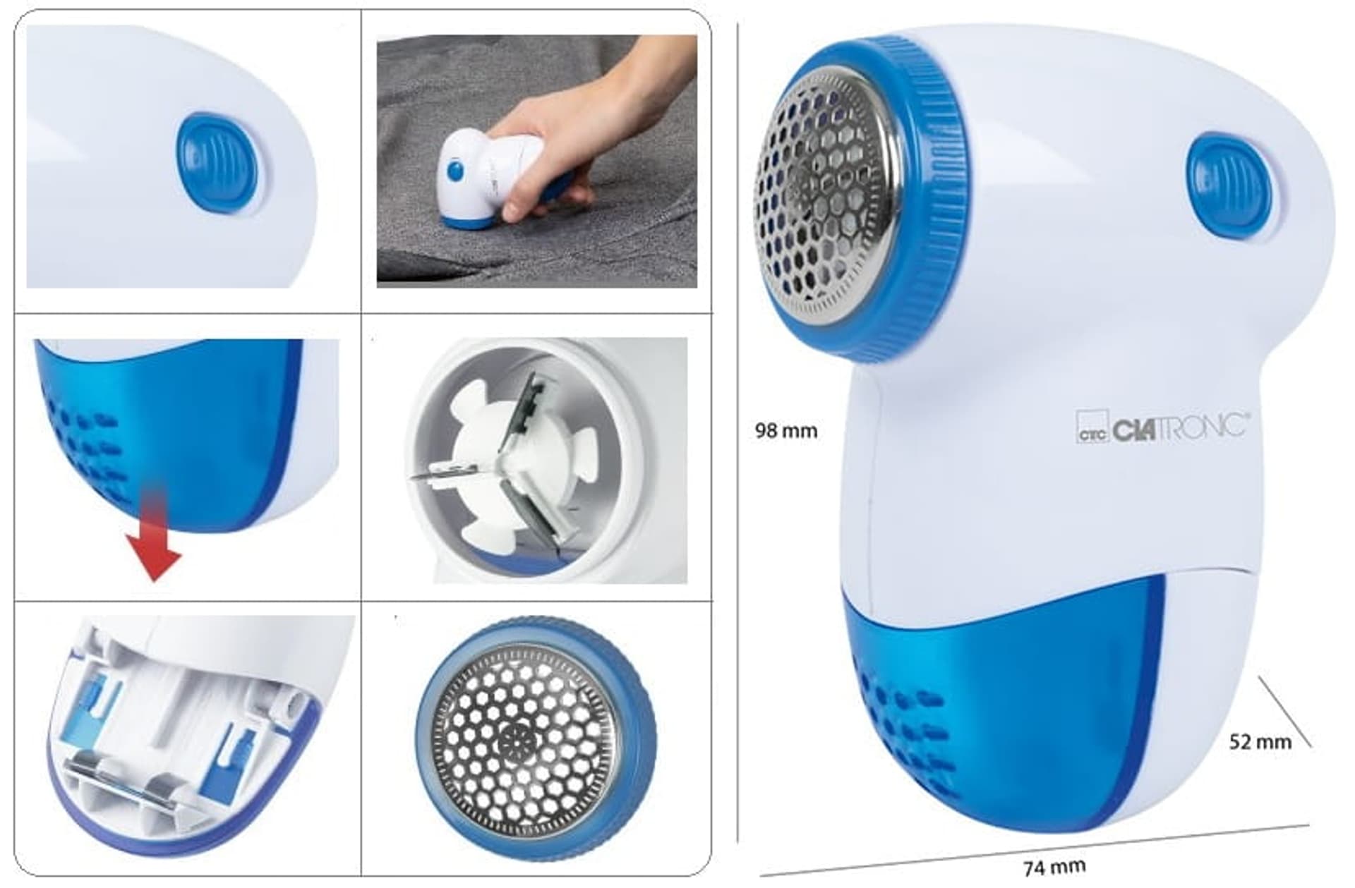 Golarka do swetrów, ubrań Clatronic TC 3758