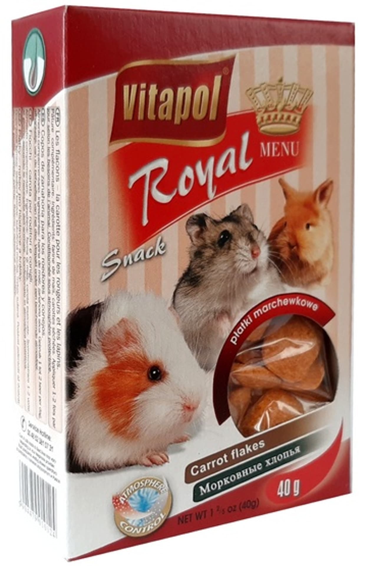

VITAPOL Menu płatki marchewka dla gryzoni 40g