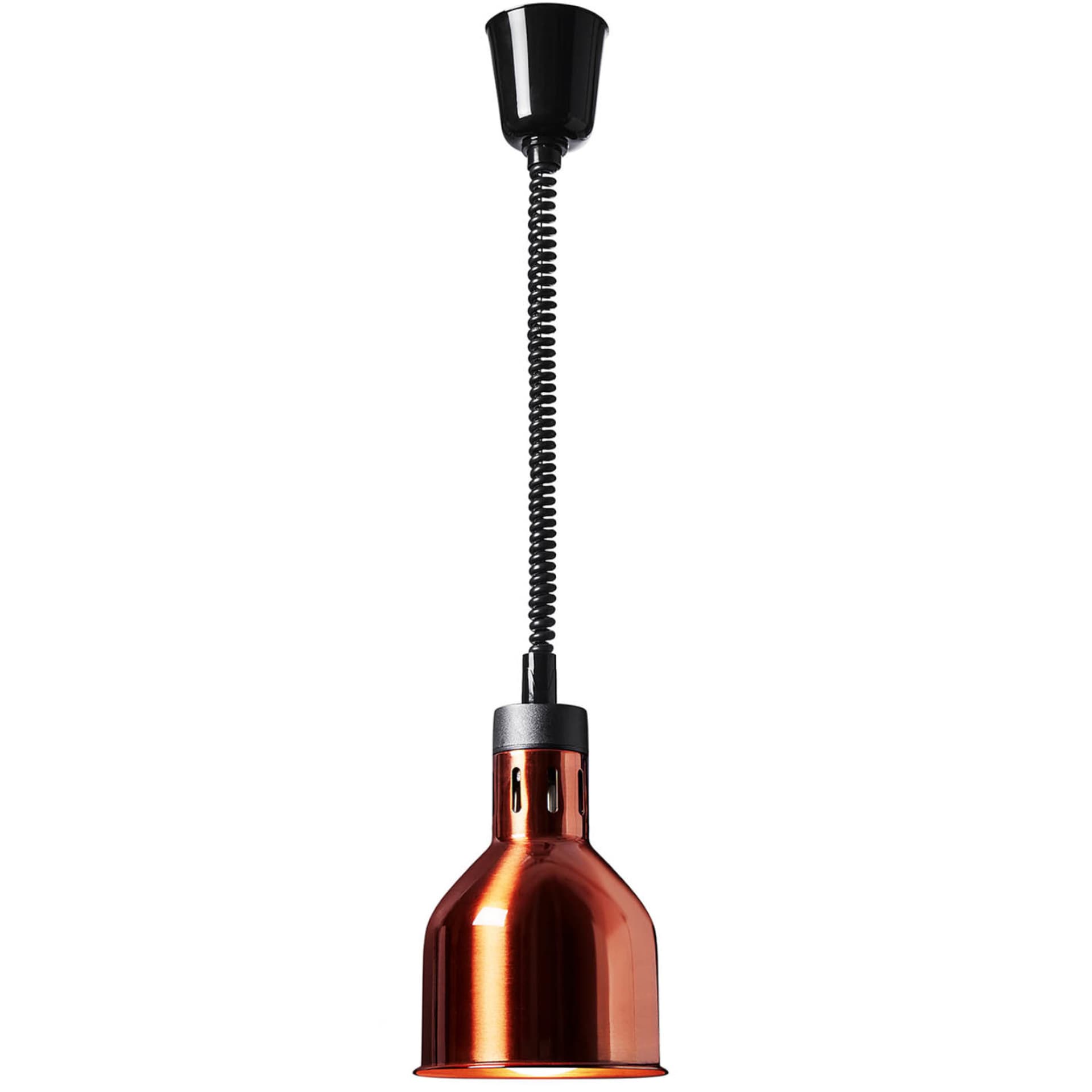 

Lampa grzewcza do potraw na podczerwień IR wisząca mosiądz śr. 17.5 cm 250 W