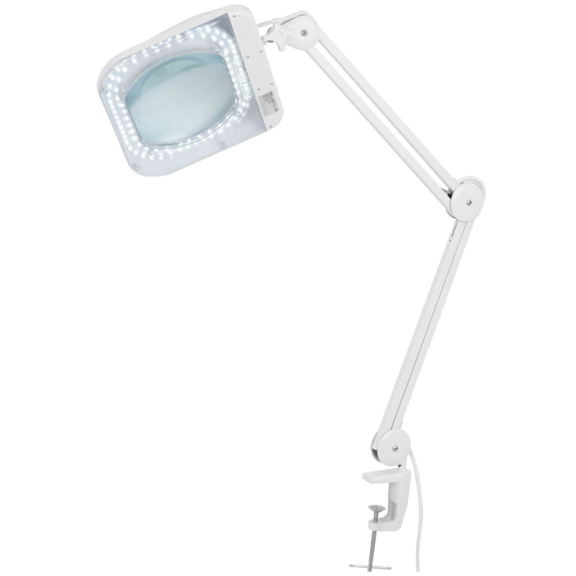 

Lampa kosmetyczna warsztatowa z lupą szkłem powiększającym 5 dioptrii 90 x LED 190 x 157 mm