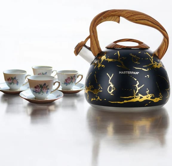 Czajnik emaliowany 2.8L z gwizdkiem. Masterpan MP-1009