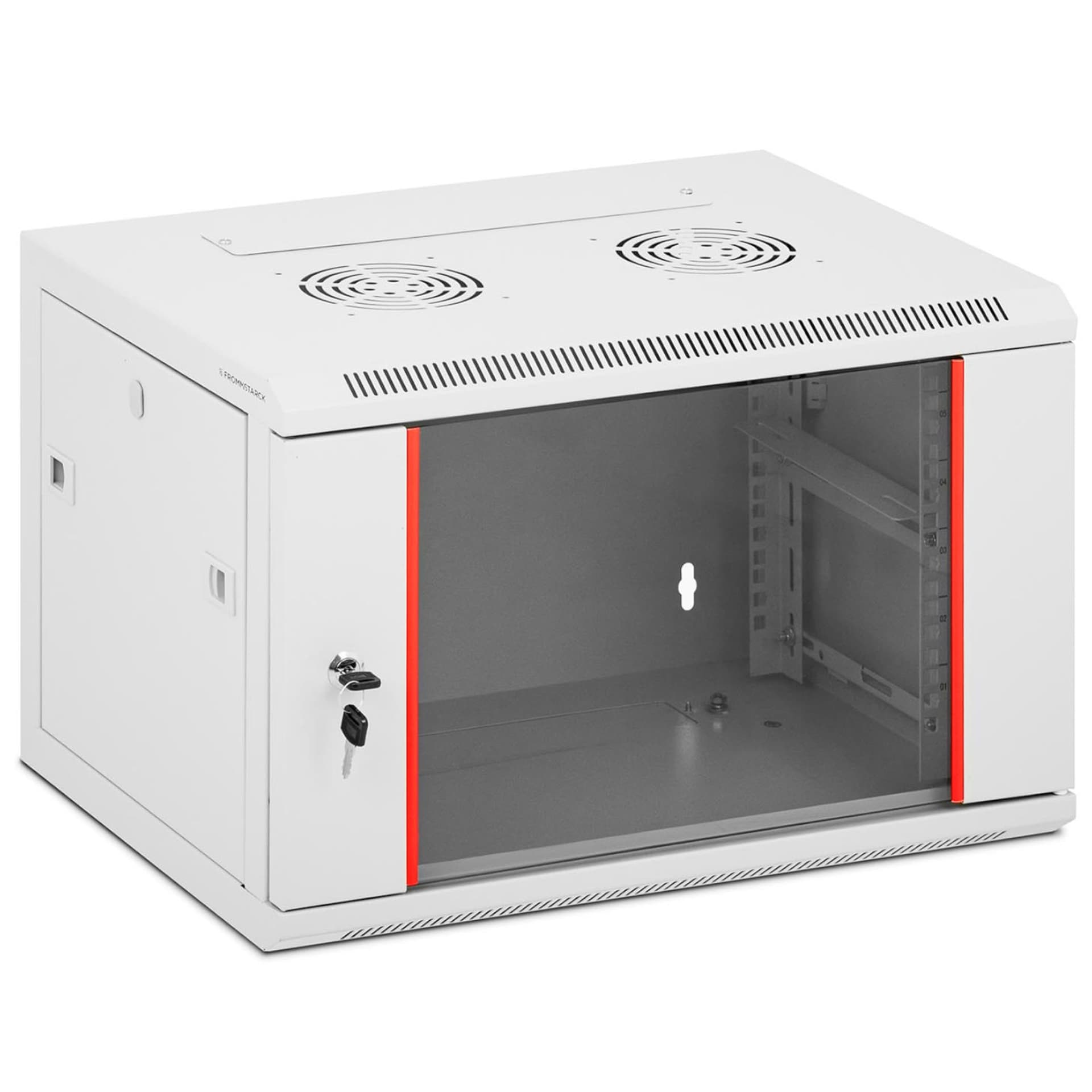 

Szafa RACK serwerowa krosownicza wisząca 19'' 6U IP20 do 75 kg 54x40x35 cm