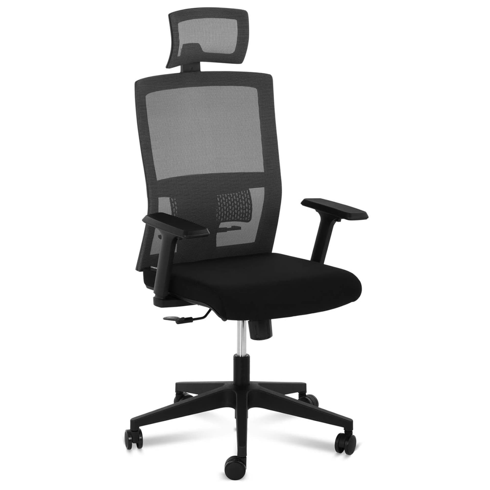 

Krzesło fotel biurowy siatkowy ergonomiczny z podparciem lędźwi i zagłówkiem maks. 150 kg
