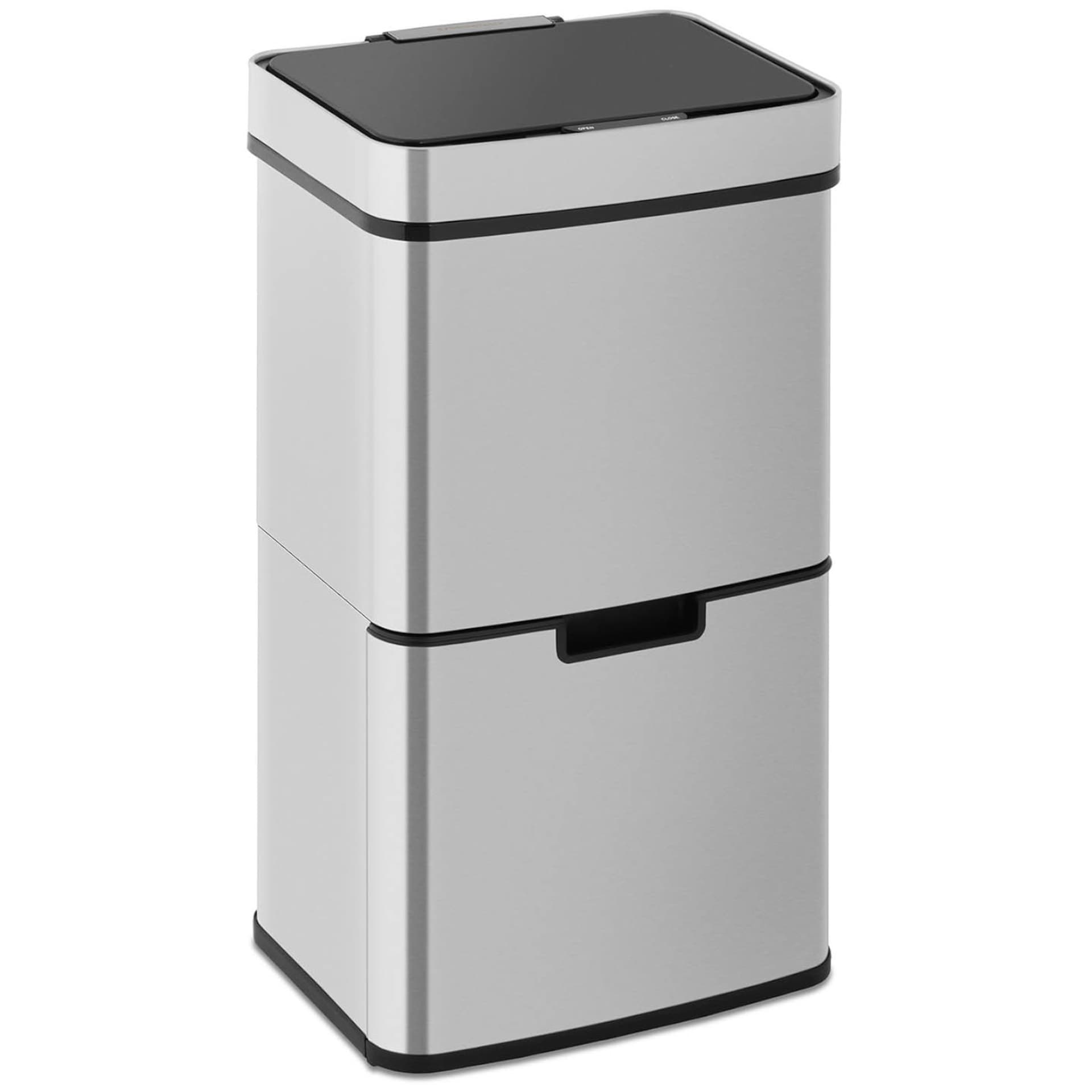 

Kosz na śmieci automatyczny bezdotykowy z czujnikiem ruchu 30 cm - 3 kosze 62 l