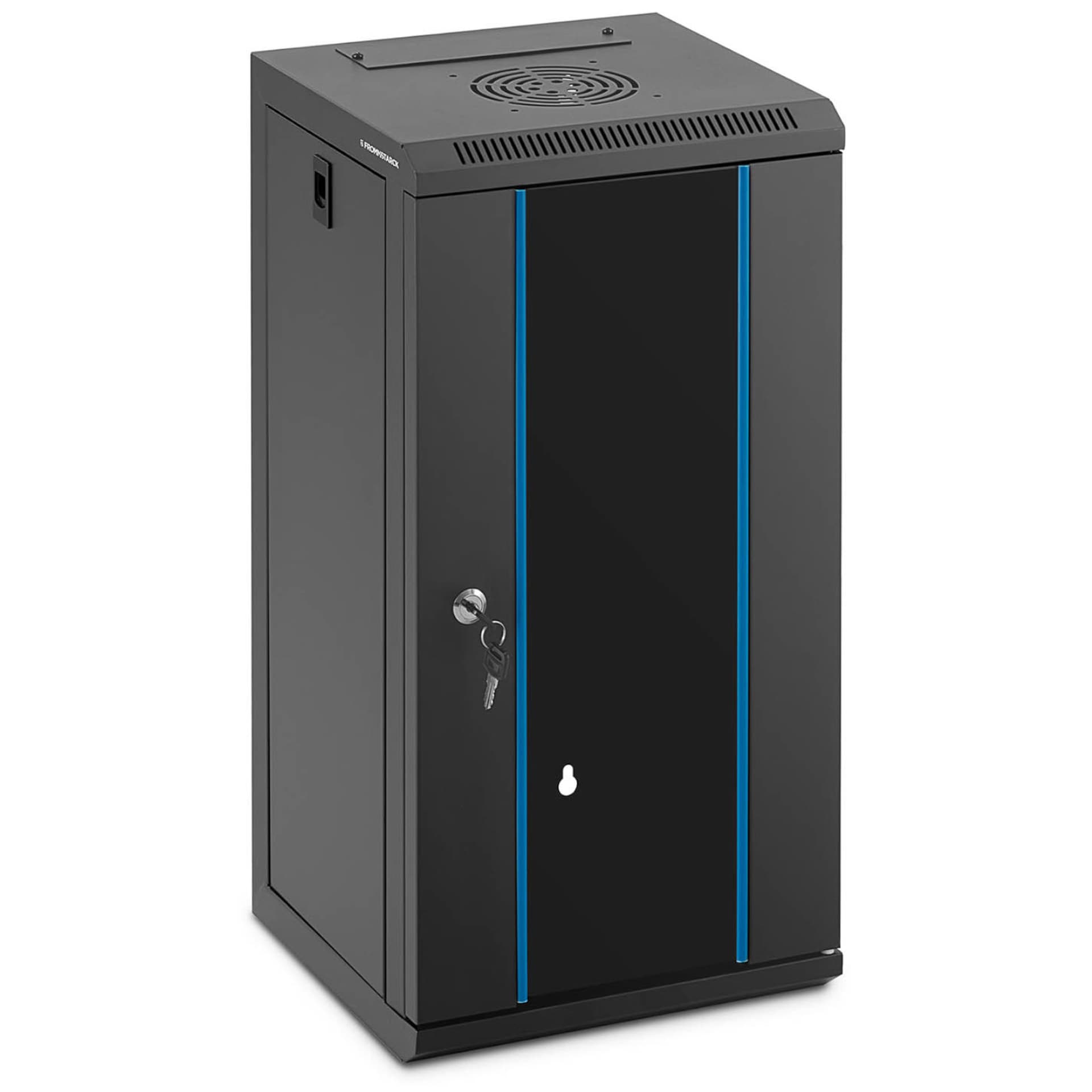 

Szafa RACK serwerowa instalacyjna wisząca 10'' 12U IP20 do 60 kg 31x31x62 cm CZARNA