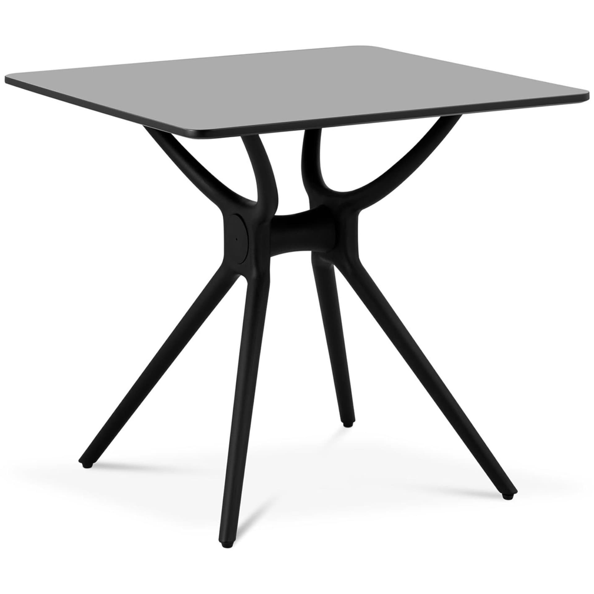 

Stół stolik kwadratowy do domu biura uniwersalny maks. 150 kg 80x80 cm CZARNY