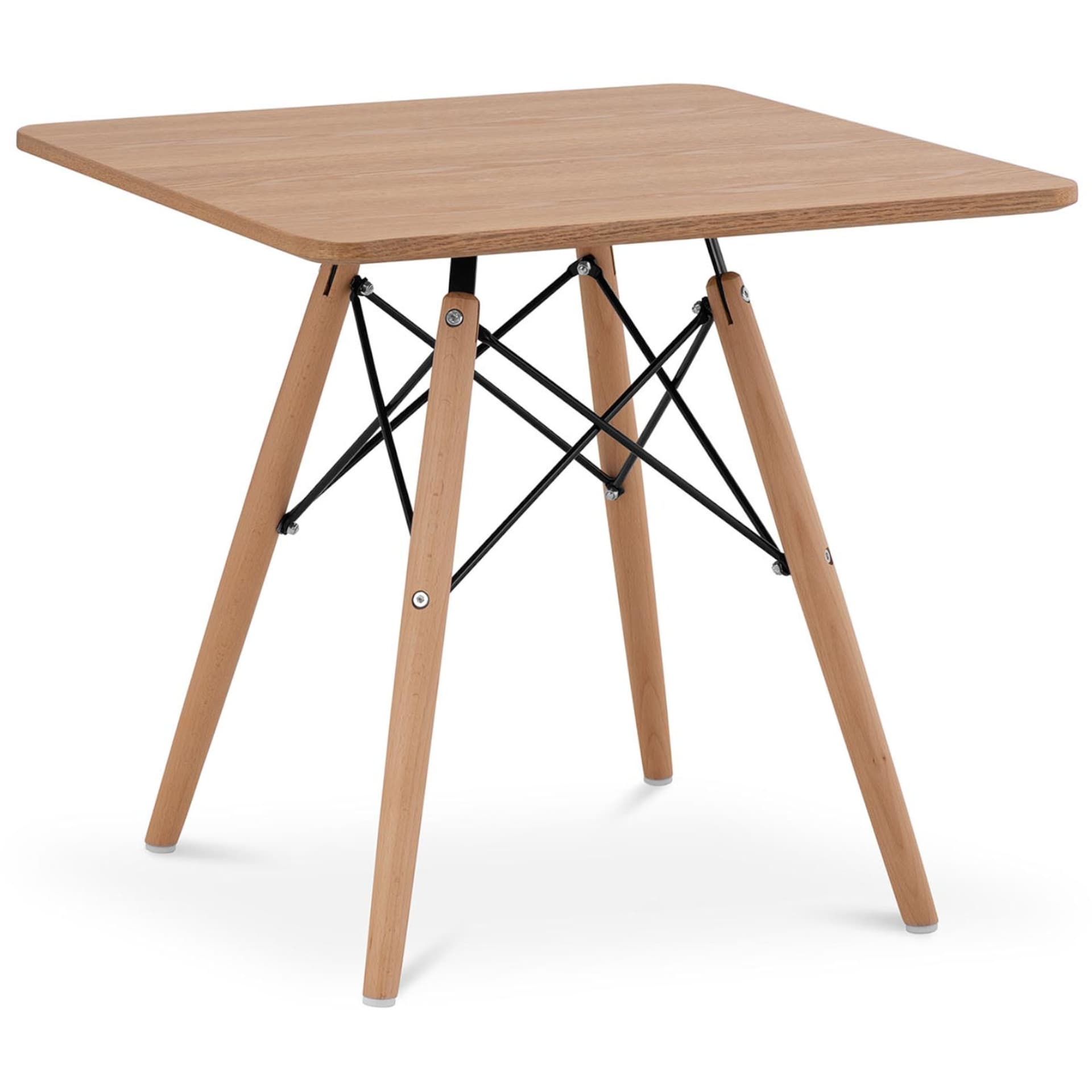 

Stół stolik kwadratowy z drewnianymi nogami uniwersalny maks. 150 kg 60x60 cm