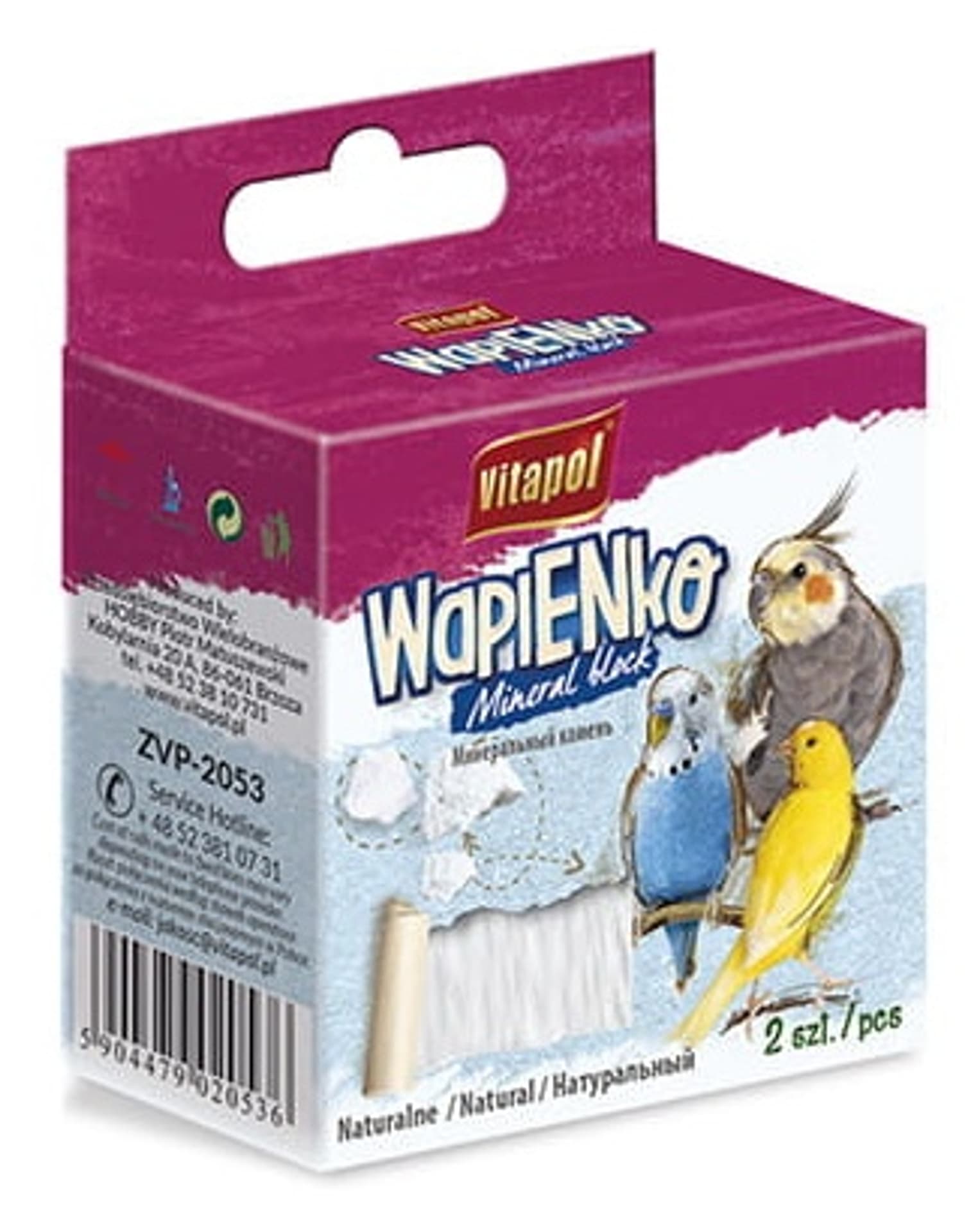 

VITAPOL Wapieńko naturalne dla ptaków 2szt. 35g
