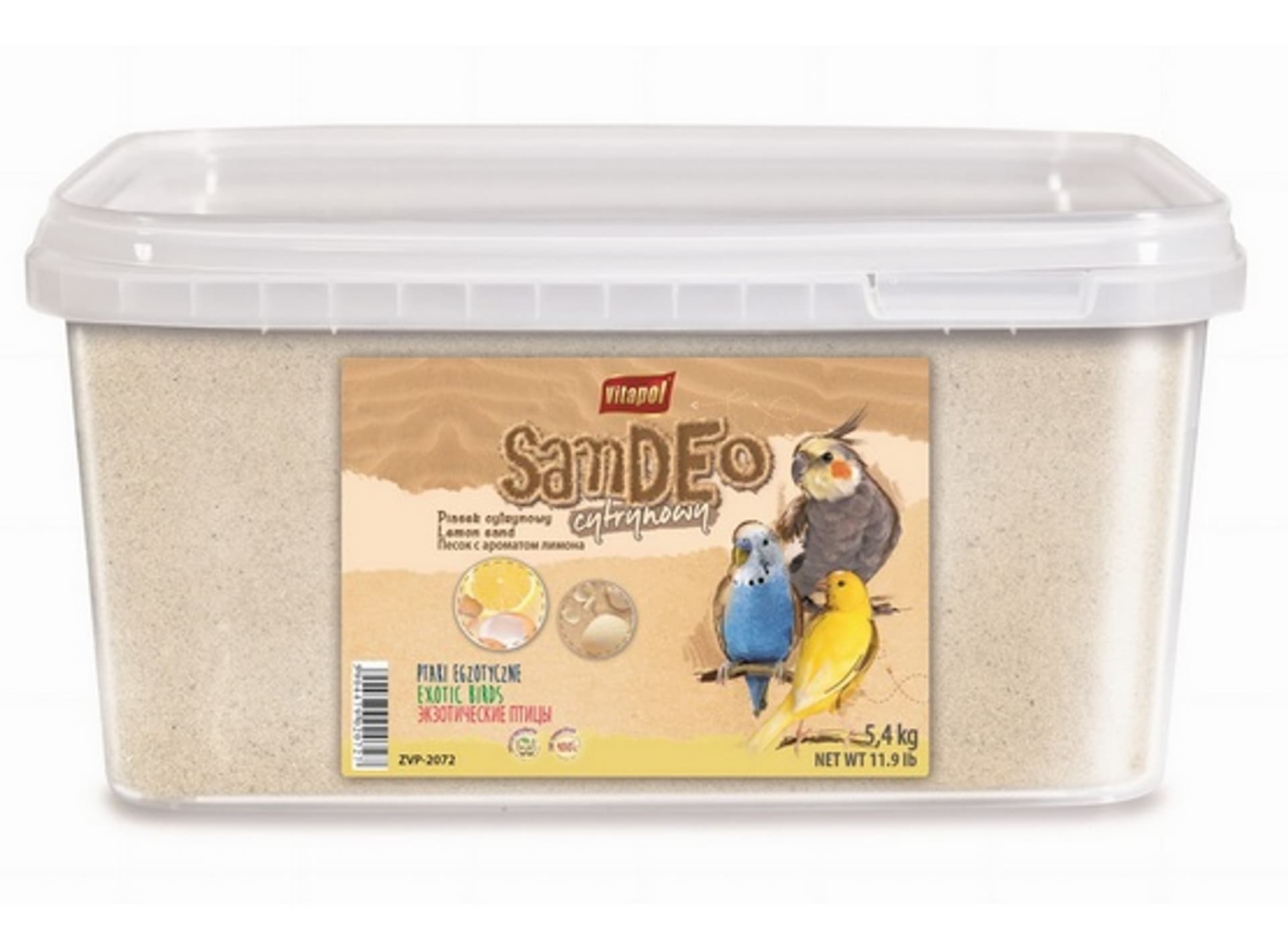

Vitapol Piasek dla ptaków cytynowy wiadro 3L / 5,4kg [2072]