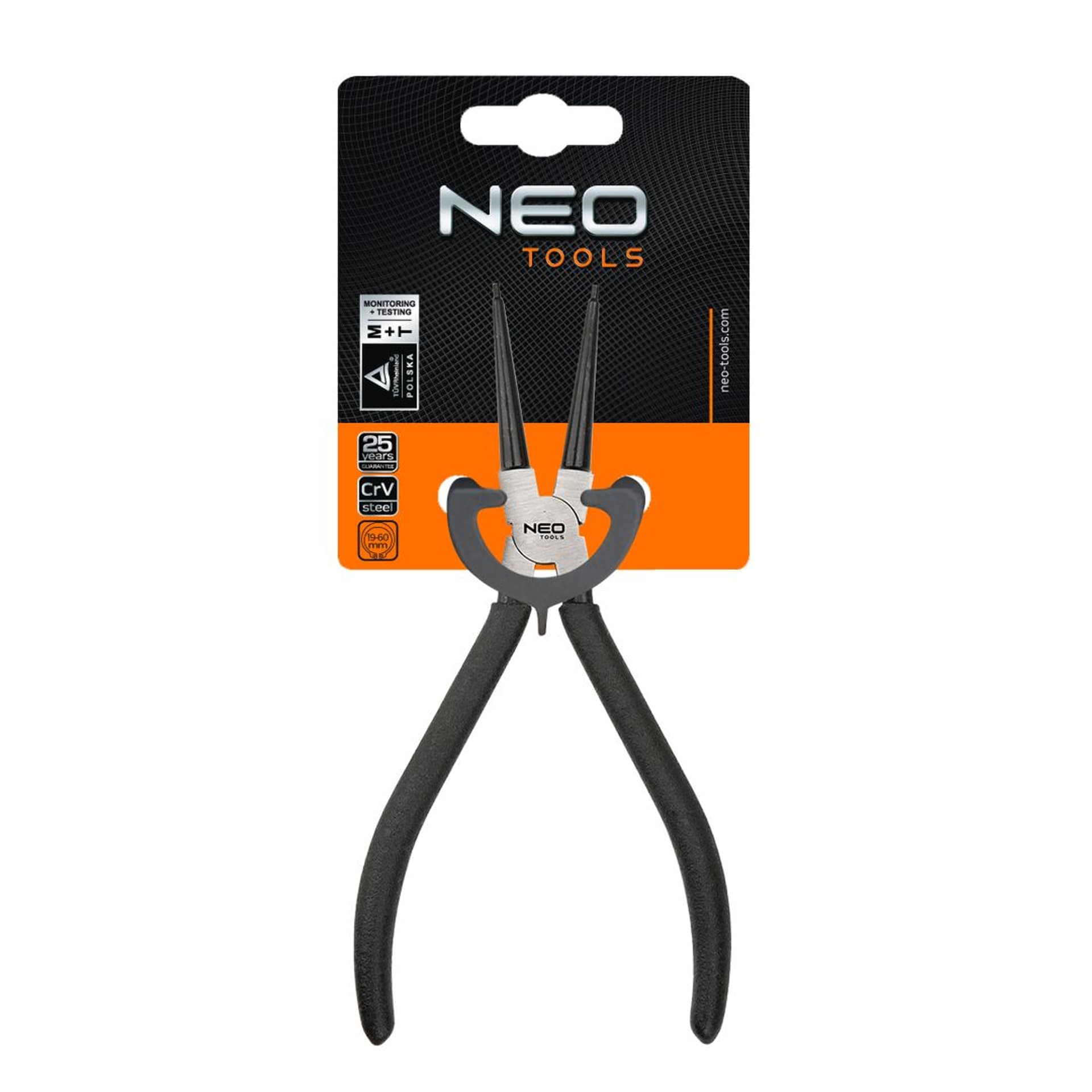 

Szczypce segera do pierścieni osadczych 180 mm, wewnętrzne, proste