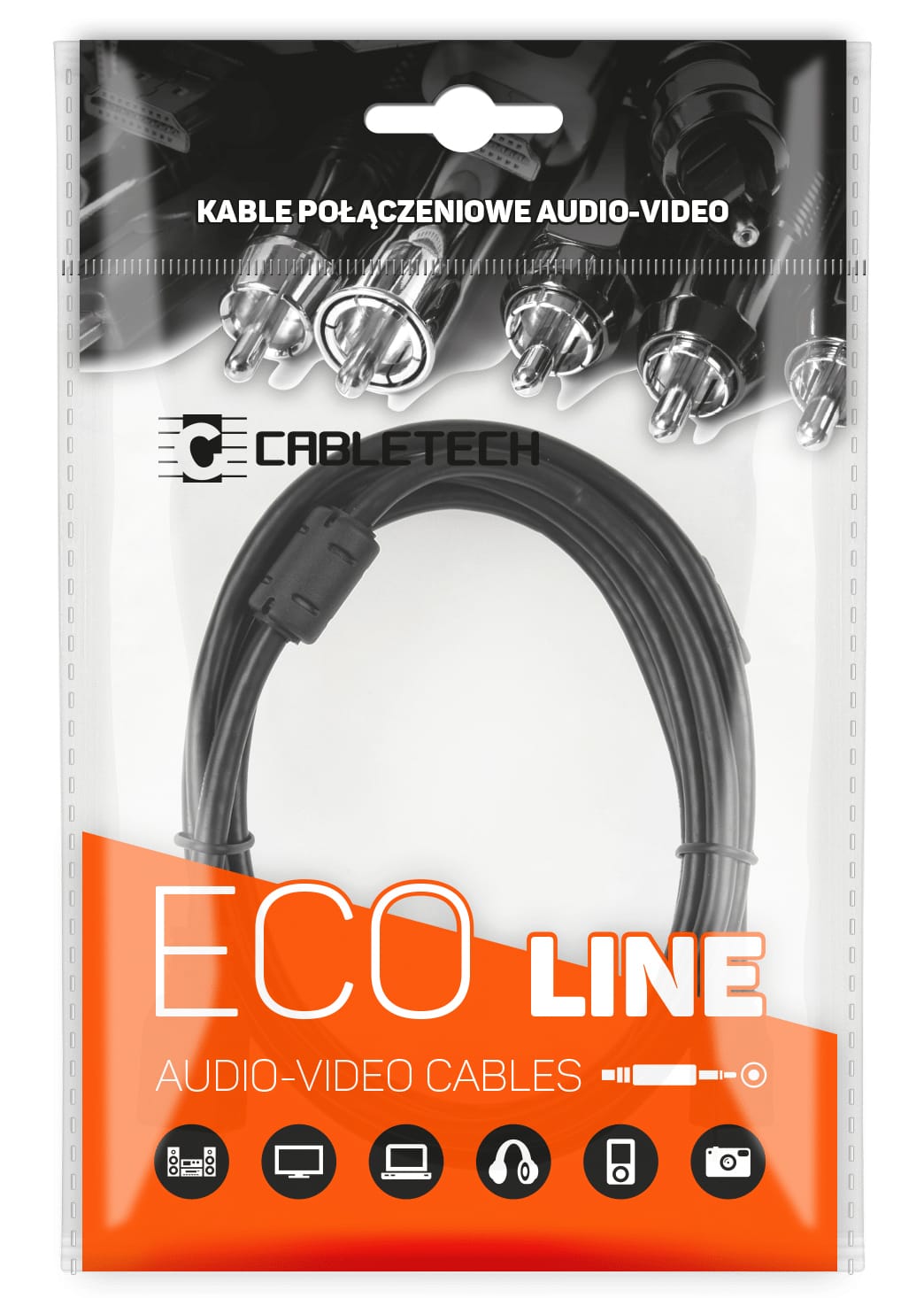 Kabel jack 3.5 wtyk-gniazdo 15m Cabletech Eco-Line
