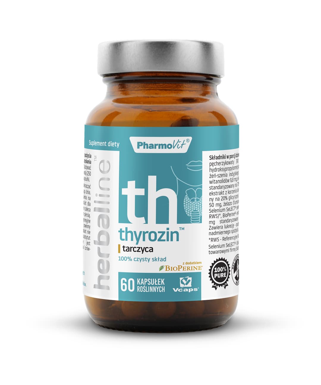 

Thyrozin tarczyca 60 kapsułek Herballine™ Pharmovit
