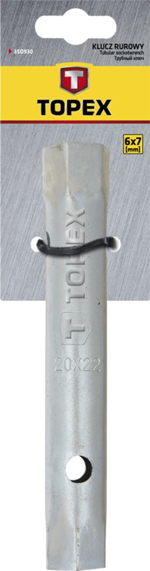 

Klucz rurowy dwustronny 6 x 7 mm