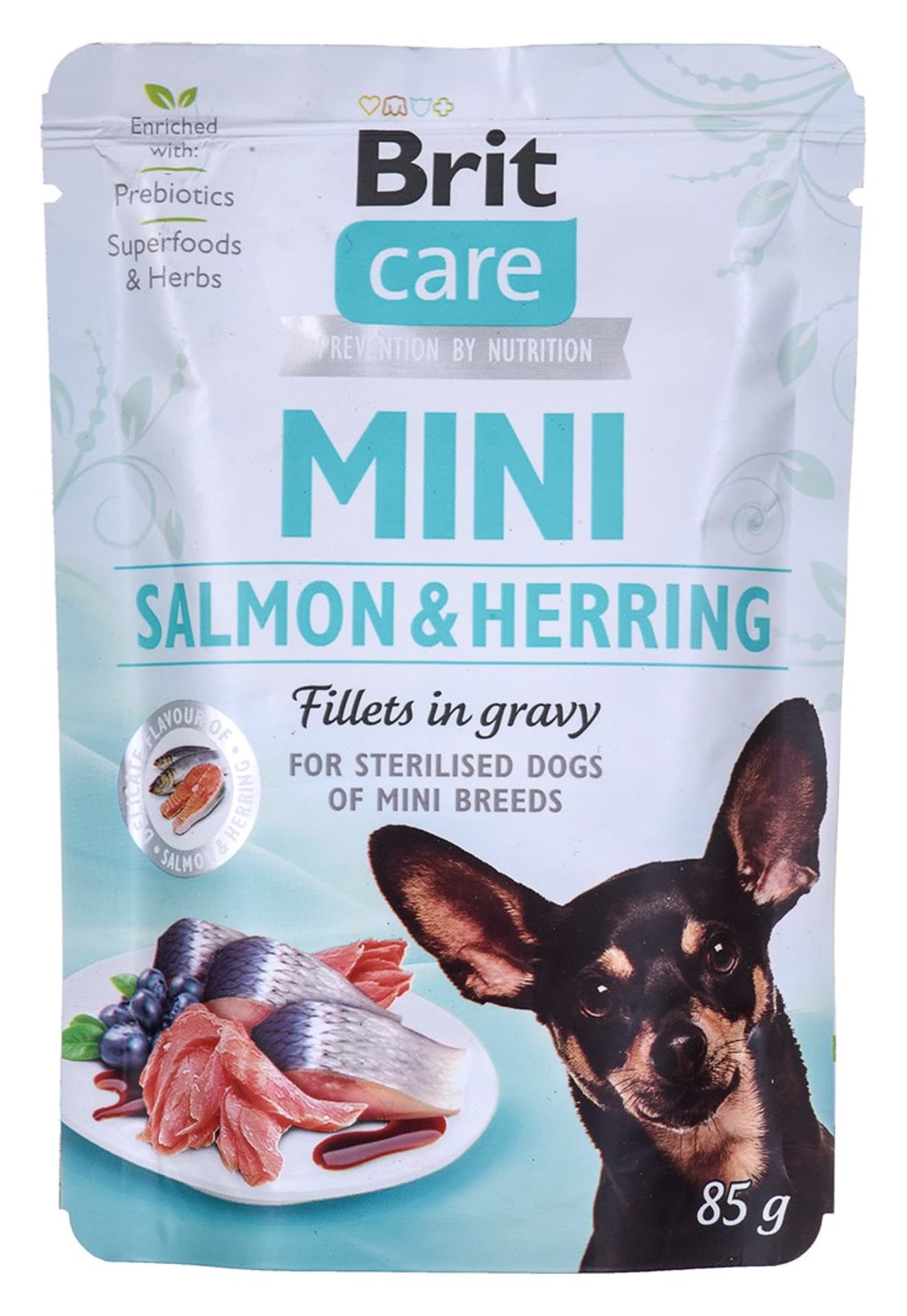 

BRIT CARE MINI POUCH SALMON & HERRING SASZETKA 85 G