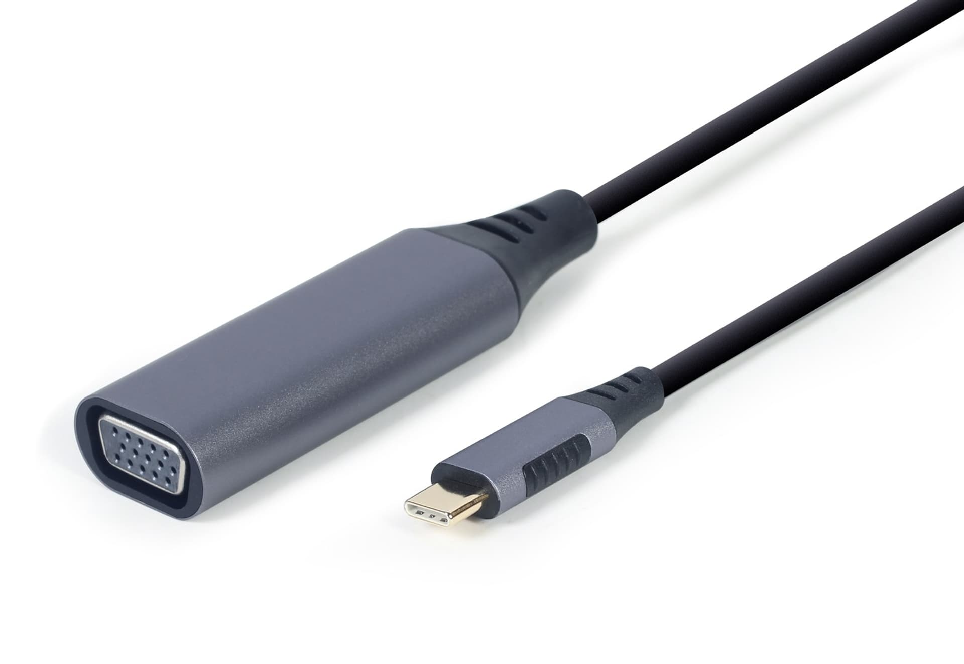 

GEMBIRD ADAPTER USB TYP-C DO VGA NA KABLU, KOLOR SZARY