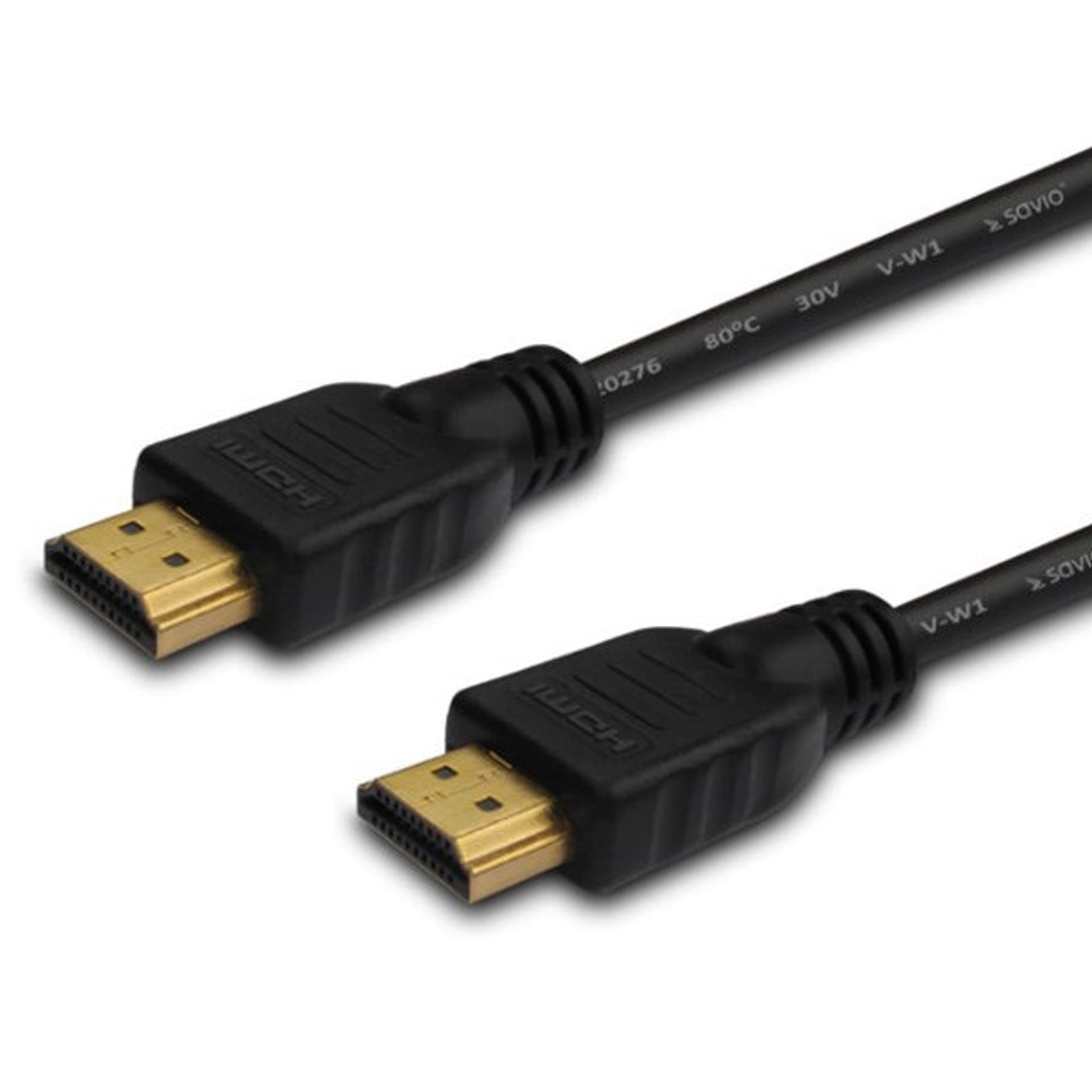 

Kabel SAVIO CL-121 (HDMI M - HDMI M; 1,8m; kolor czarny)