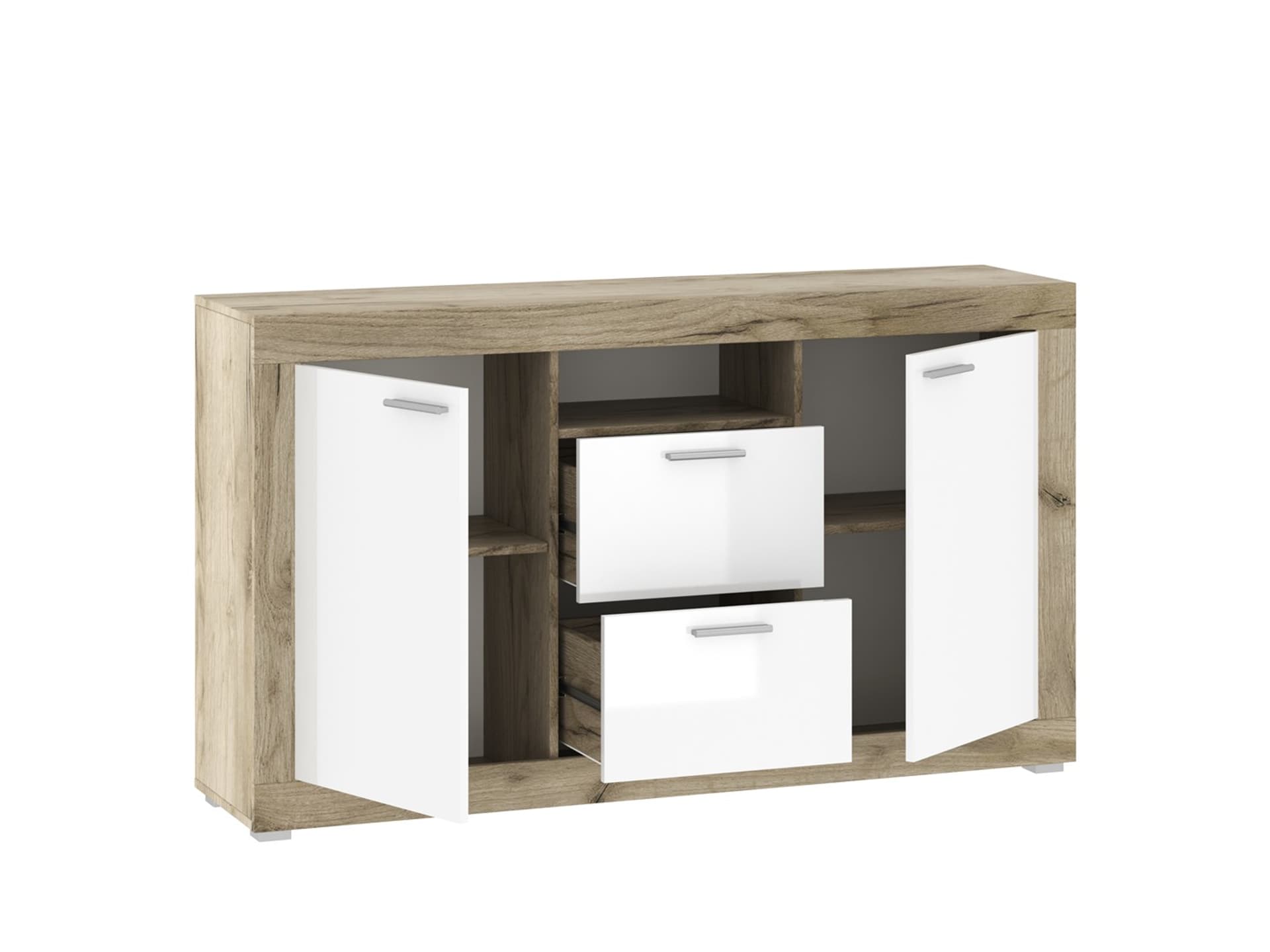 

Komoda 151x87x37 WARSAW dąb craft/biały poł.