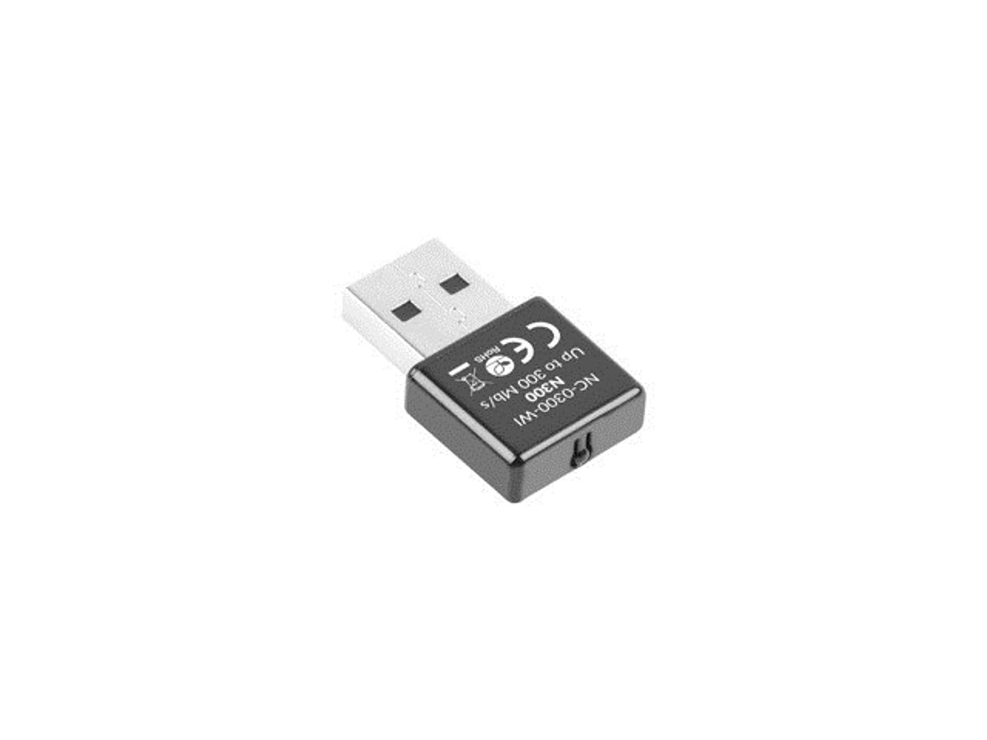 

Karta sieciowa Lanberg N300 NC-0300-WI (USB 2.0, Złącze anteny WiFi)