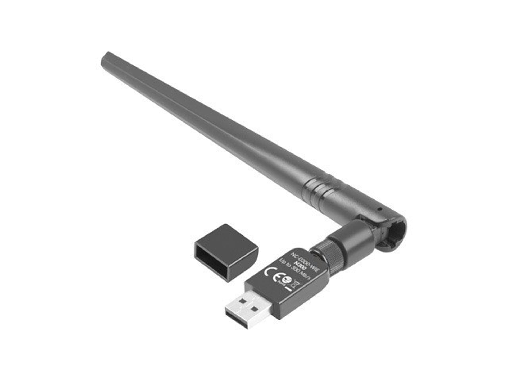 

Karta sieciowa Lanberg N300 NC-0300-WIE (USB 2.0, Złącze anteny WiFi)