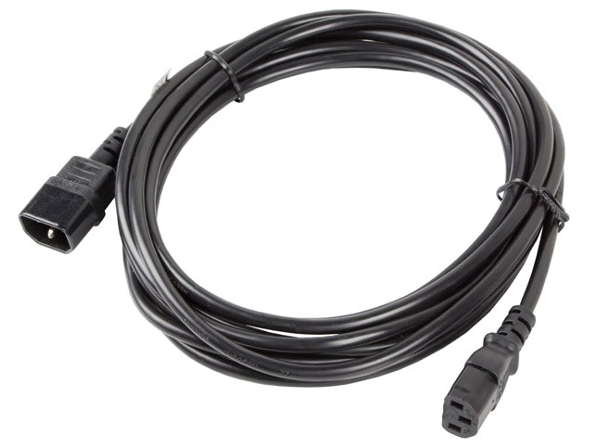 

Kabel Lanberg CA-C13E-11CC-0050-BK (C14 / IEC C14 / IEC 320 C14 M - C13 F; 5m; kolor czarny)