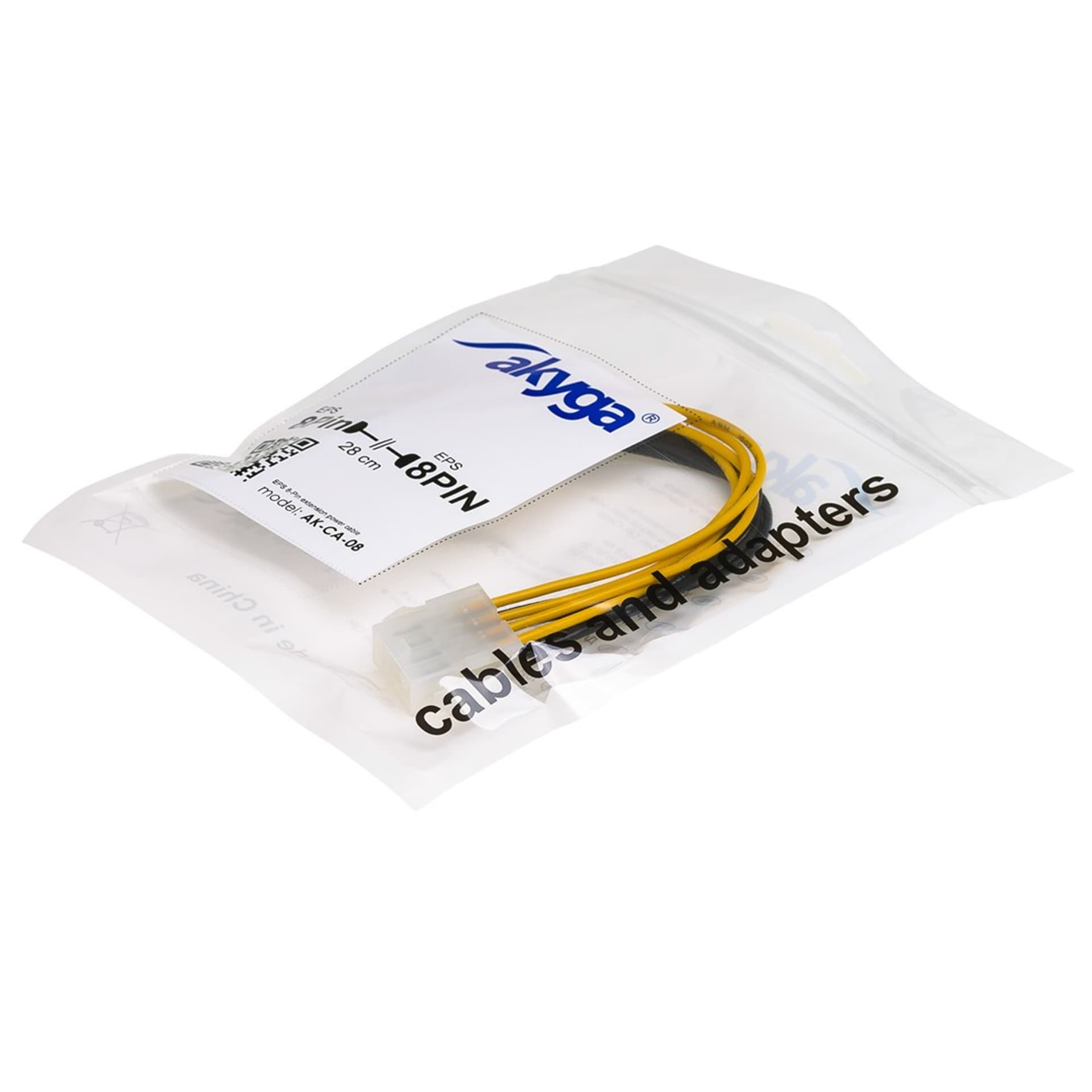 

Kabel Akyga AK-CA-08 (EPS 8-Pin F - EPS 8-Pin M; 0,20m; wielokolorowy)