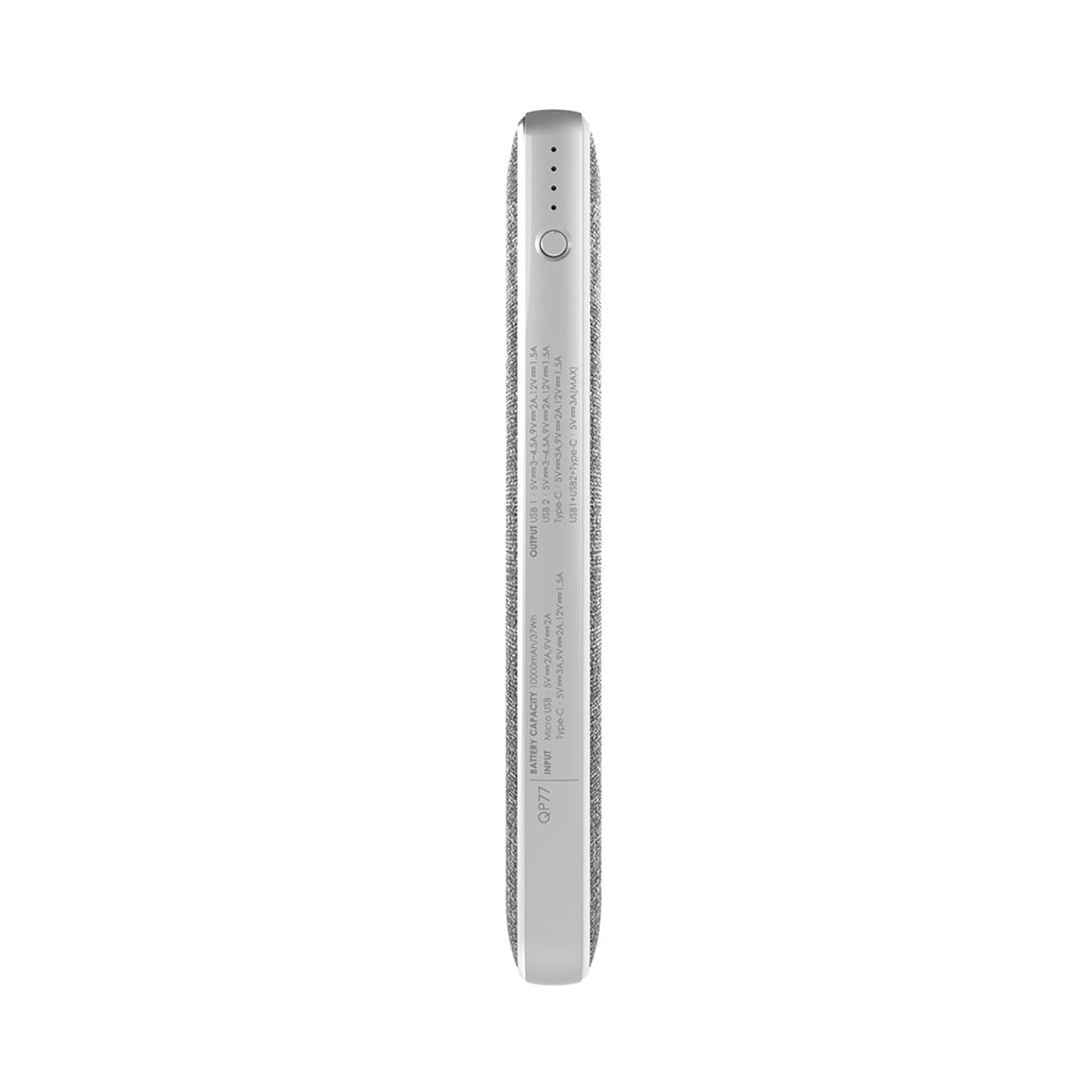 

Powerbank Silicon Power QP77 10000mAh QC3.0+PD 2xUSB A, 1x mUSB + 2x USB C, szary