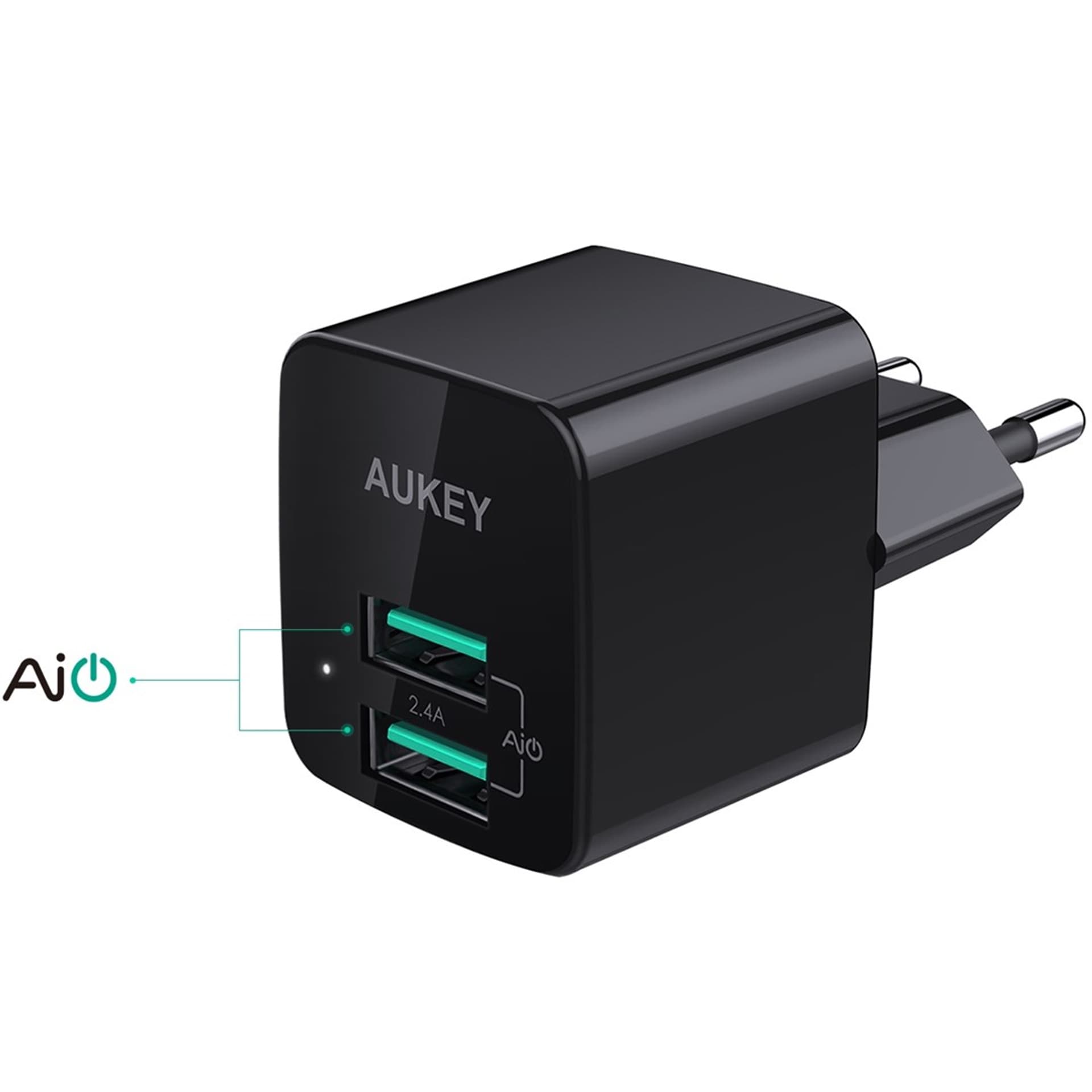 

Ładowarka sieciowa AUKEY PA-U32 (USB; kolor czarny)
