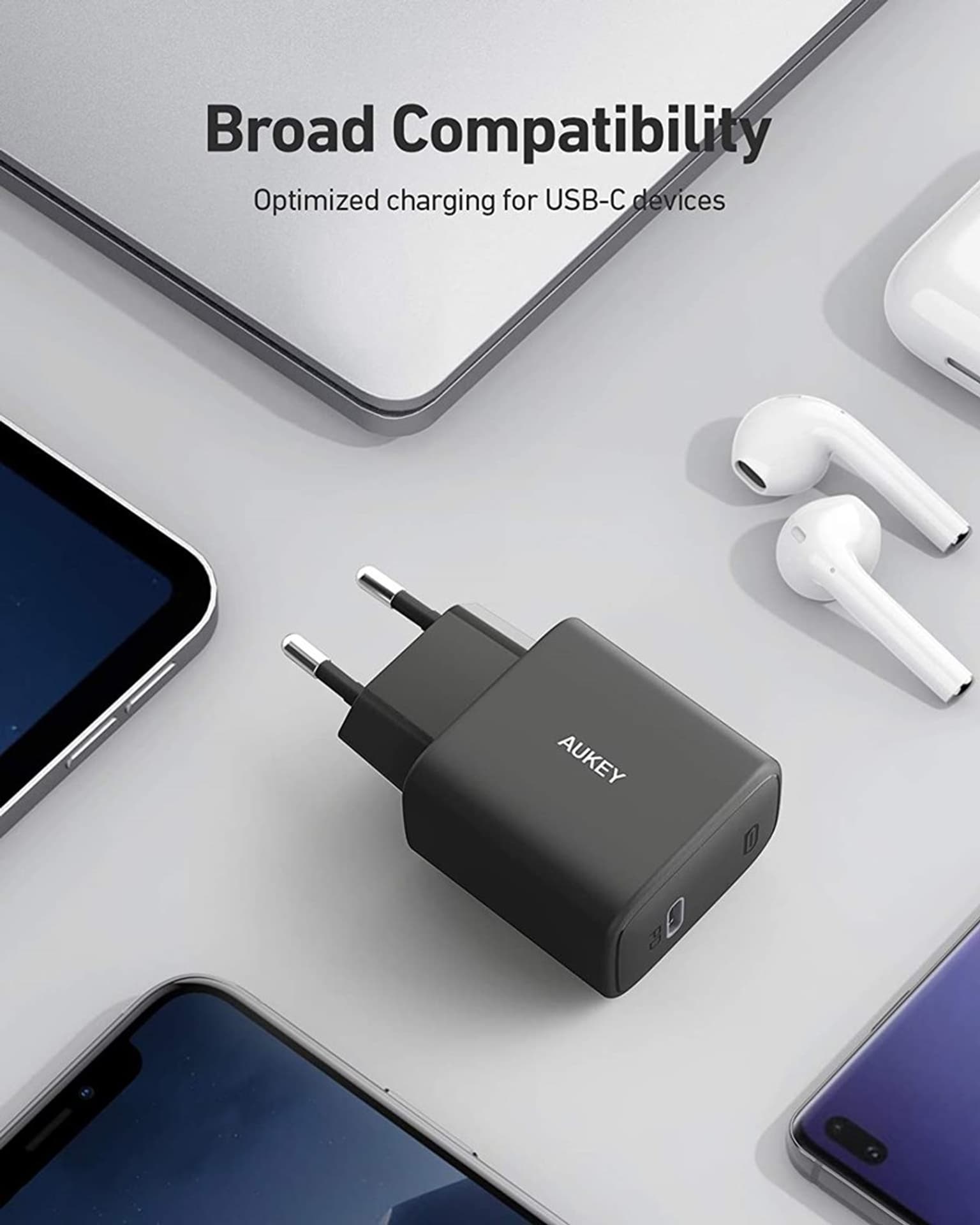 

AUEKY PA-F1S ŁADOWARKA SIECIOWA 20W 1XUSB-C PD 3.0