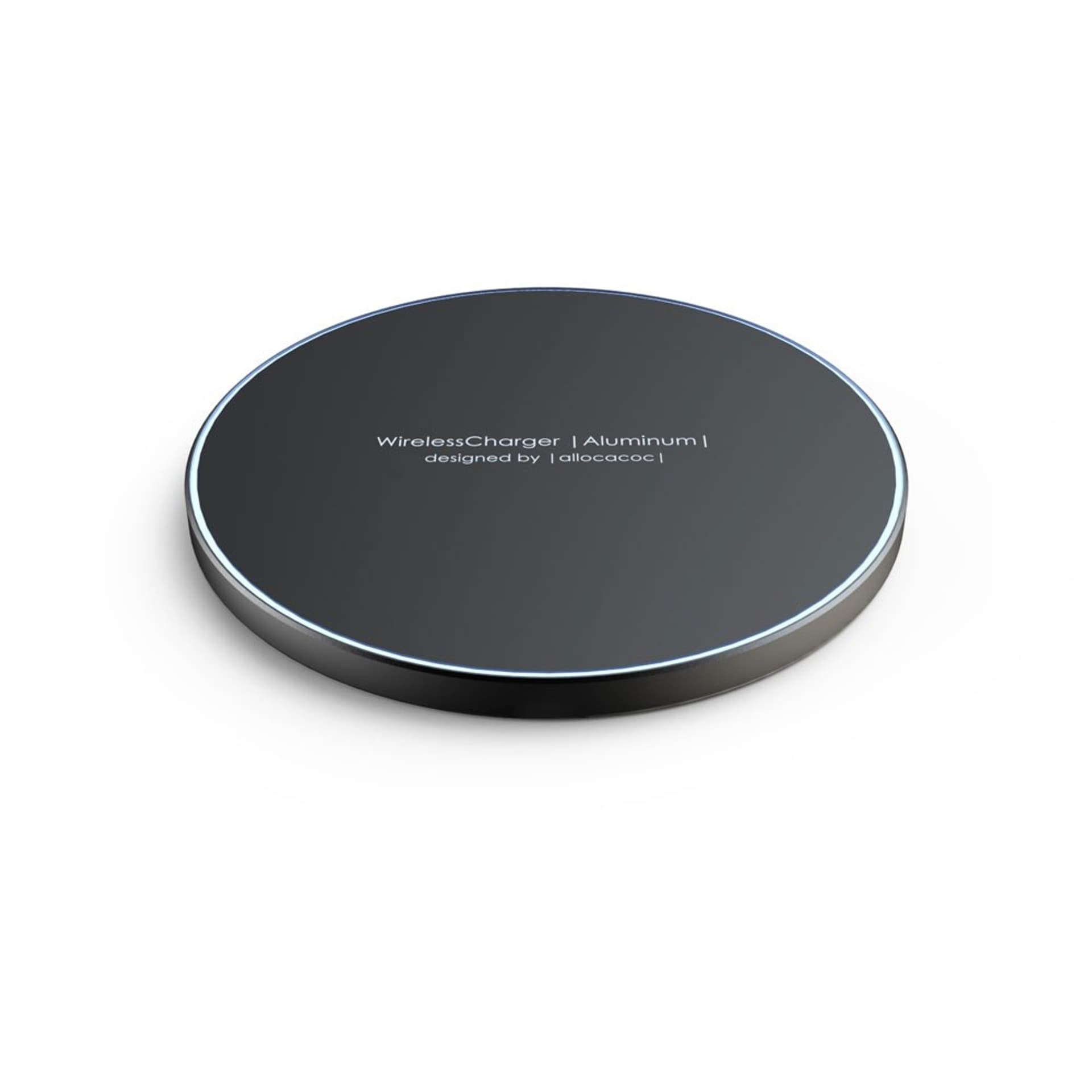 

Ładowarka indukcyjna allocacoc WirelessCharger Aluminium 11023BK/WLCGAL (kolor czarny)
