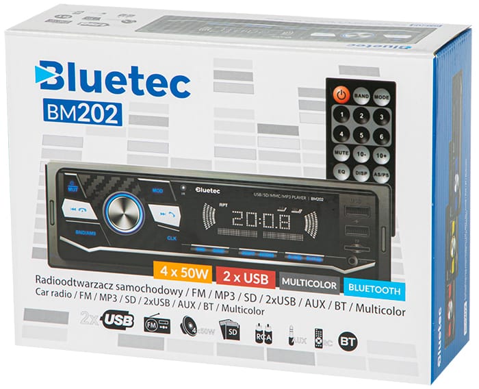Radio Bluetec BM202 mp3, USB, Micro SD, Bluetooth