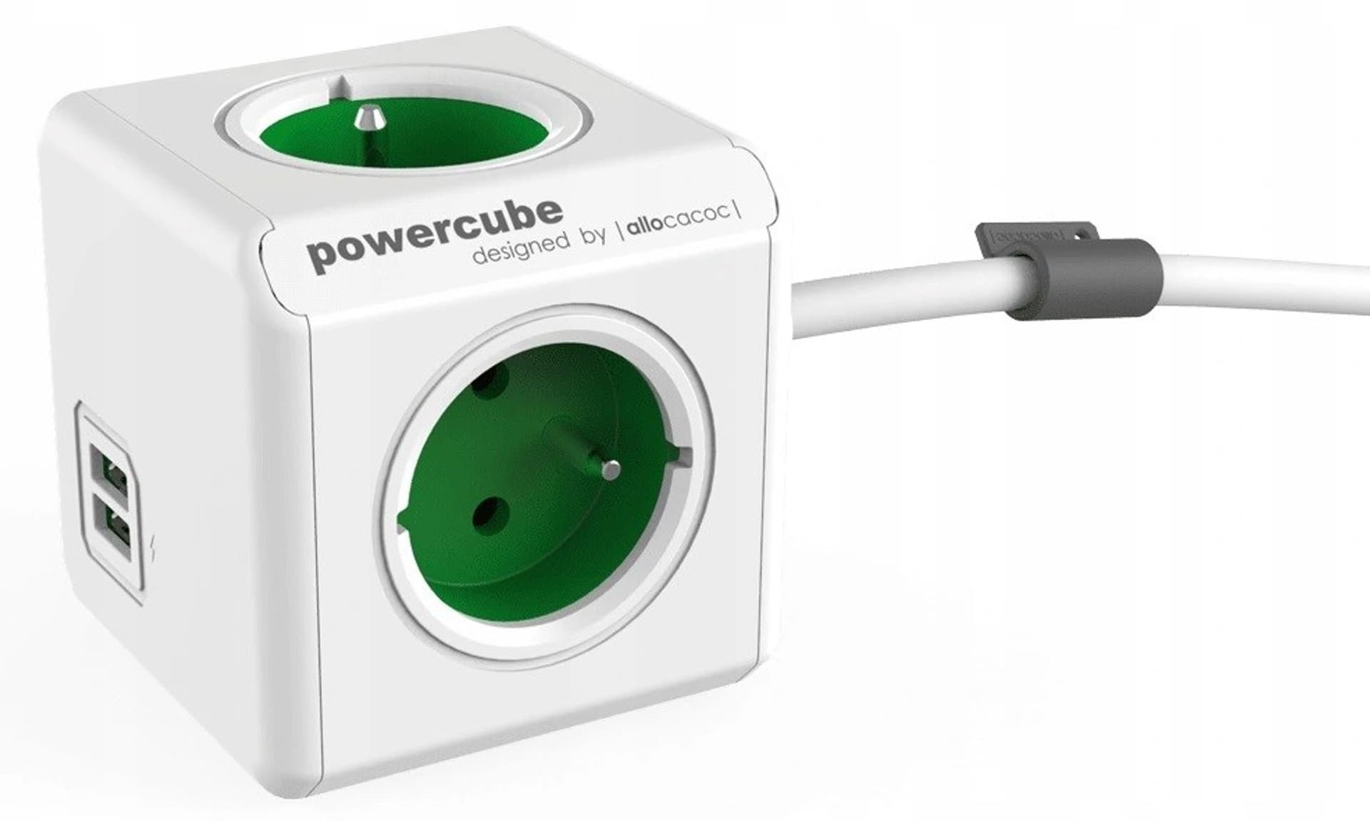 

Listwa zasilająca PowerCube Extended USB 1,5m 2402GN/FREUPC Zielona