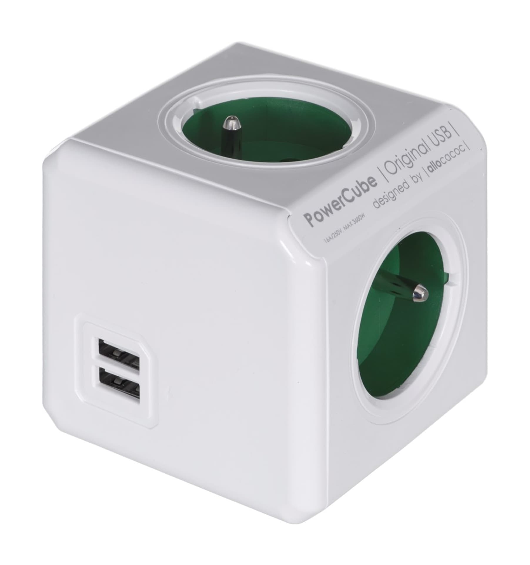 

Rozgałęziacz PowerCube Original USB 2202GN/FROUPC Zielony