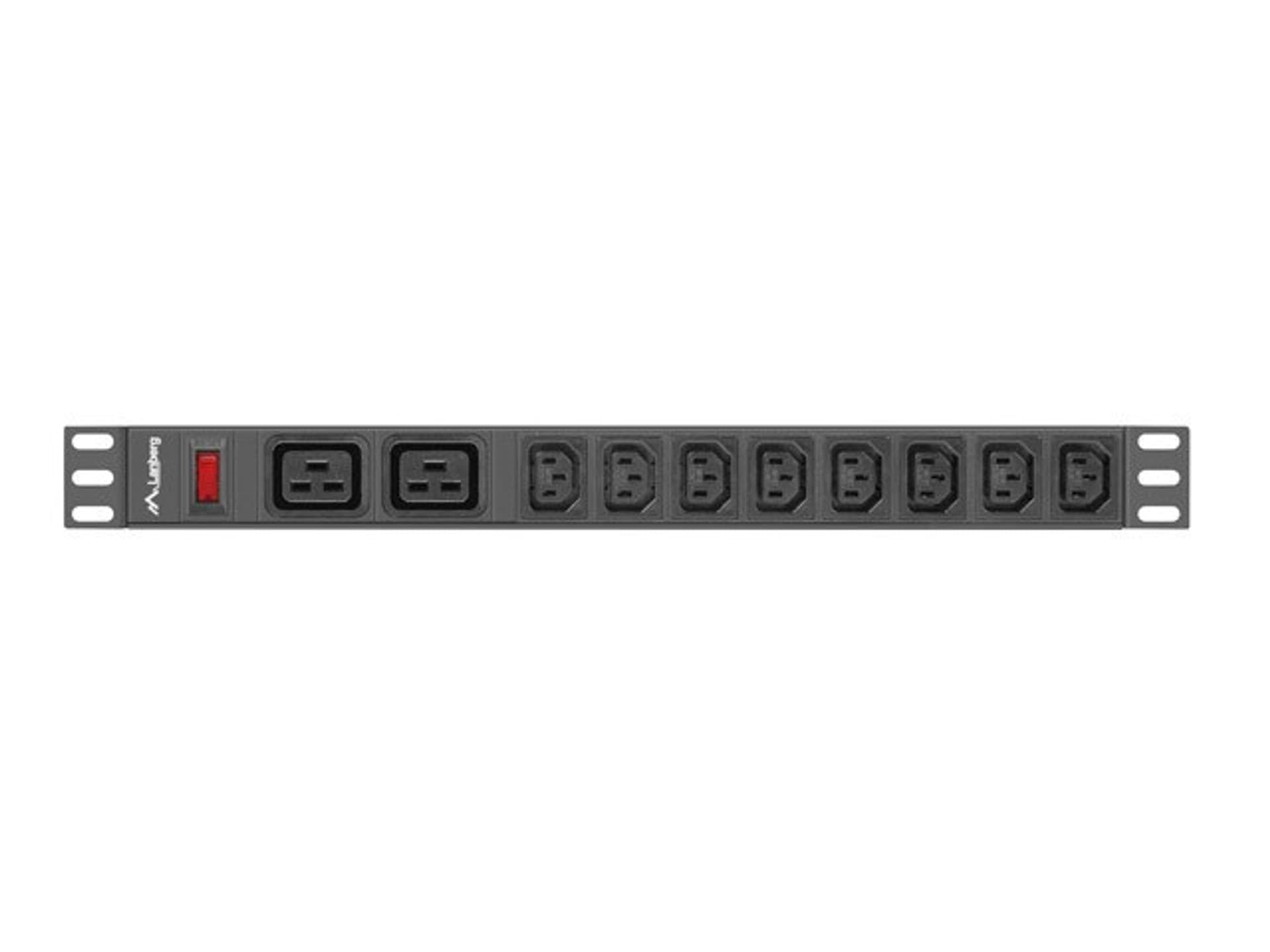

LANBERG LISTWA ZASILAJĄCA RACK 19" PDU PDU-02I1908I-0200-C20-BK (1U, 16A, 2X C19, 8X IEC C13, 2M, WTYK C20)