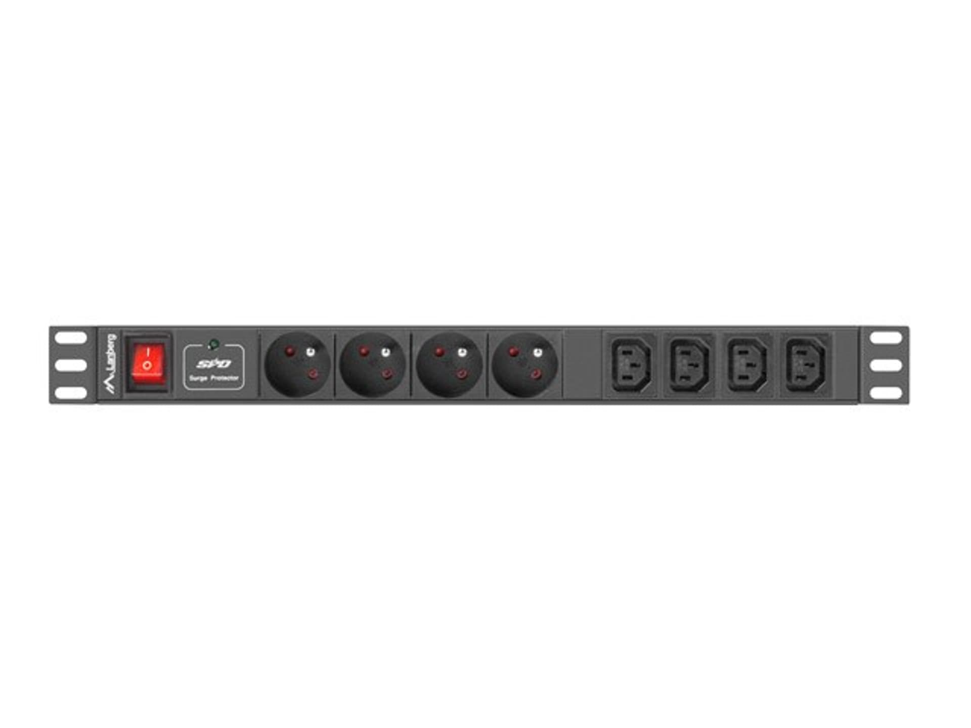 

Listwa zasilająca Lanberg PDU-04E04I-0200-BK (2m; kolor czarny)
