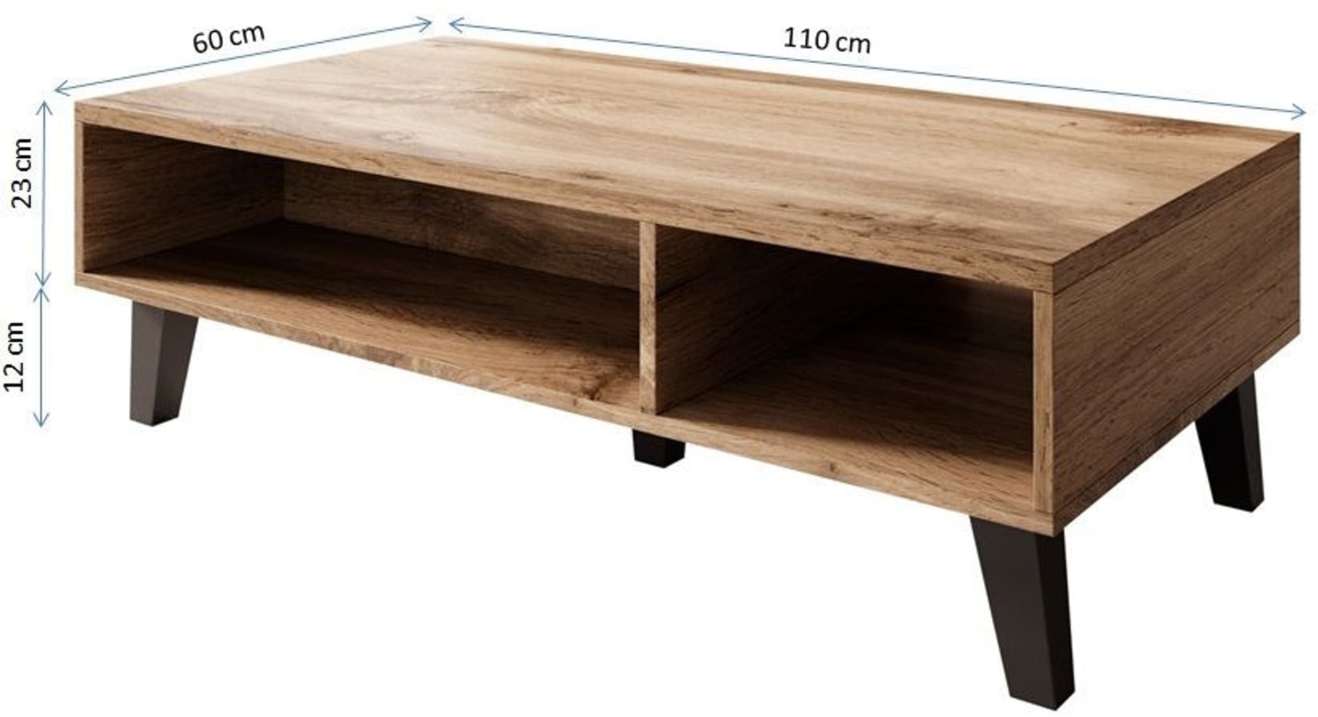 

Ława/ Stolik NORD 110cm dąb wotan/antracyt