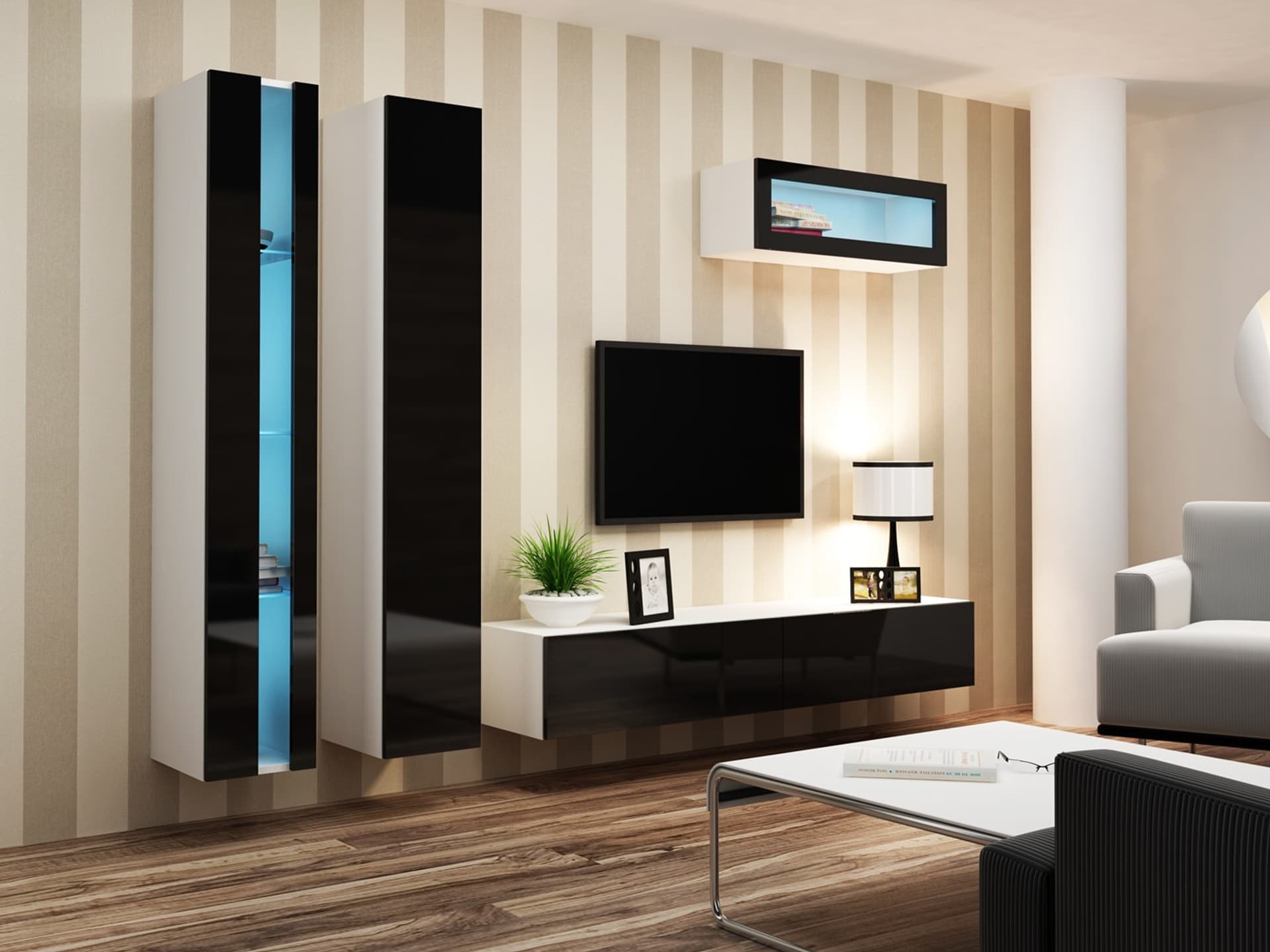 

Zestaw VIGO NEW 2 biały/czarny połysk