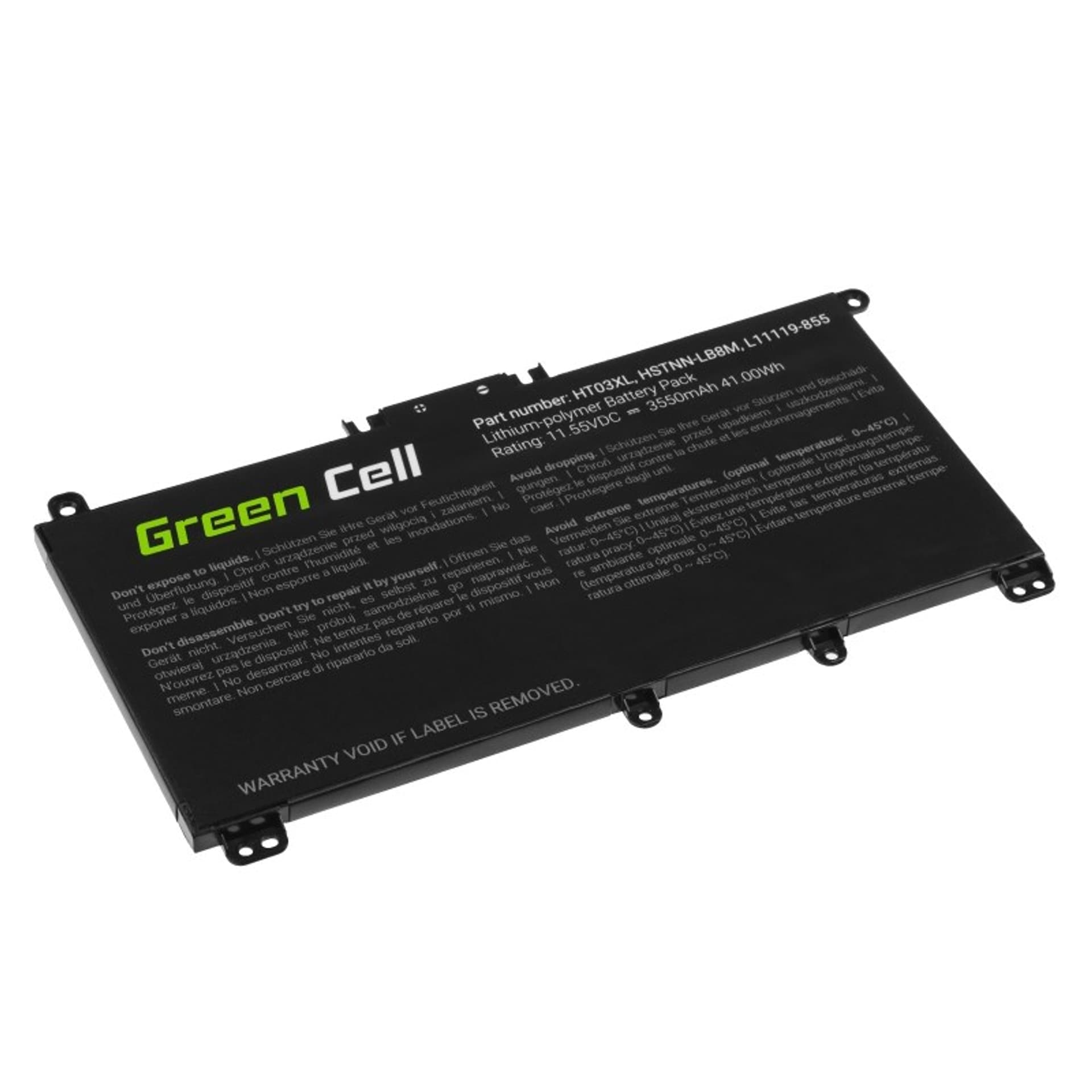 

GREEN CELL BATERIA HP163 HT03XL DO HP 240 G7 245 G7 250 G7 255 G7, HP 14 15 17, HP PAVILION 14 15 3400MAH 11.55V