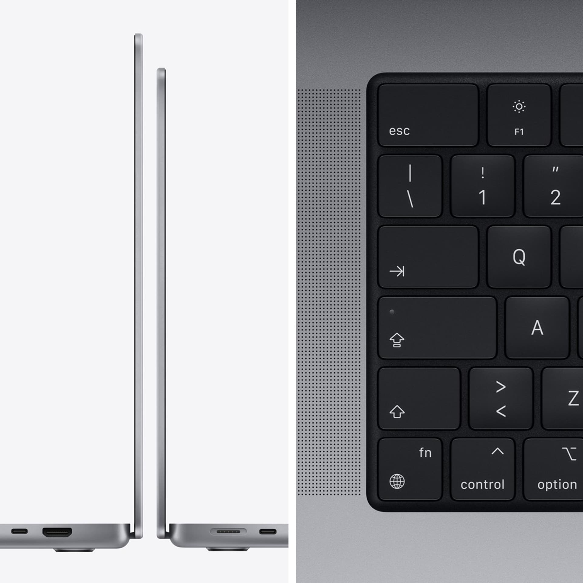 

Apple 16-inch MacBook Pro: Apple M1 Max chip with 10 core CPU and 32 core GPU, 1TB SSD - Space Gray