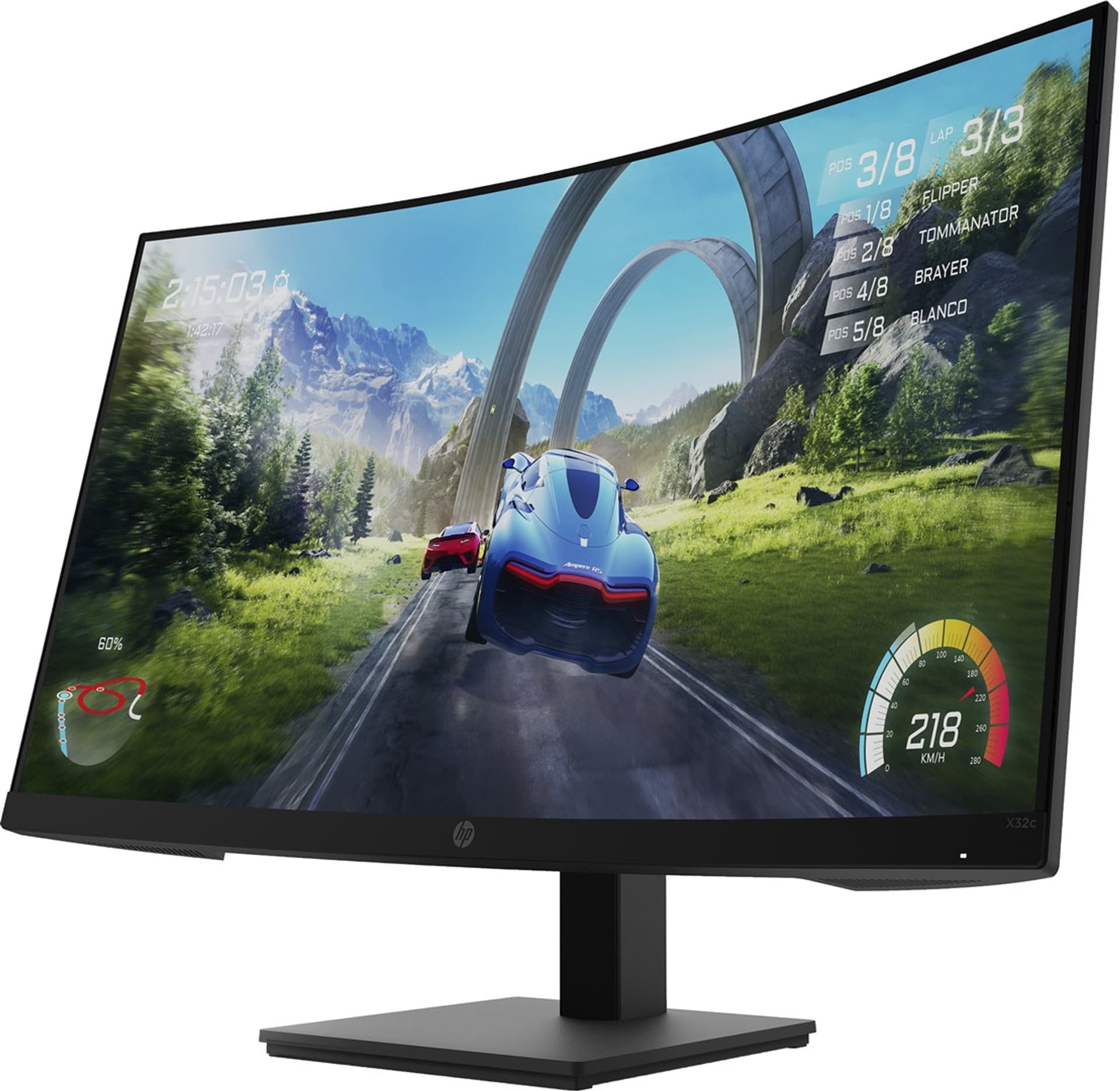 

MONITOR HP LED, VA 31,5" X32c (33K31E9) 165Hz, 33k31e9) 165h