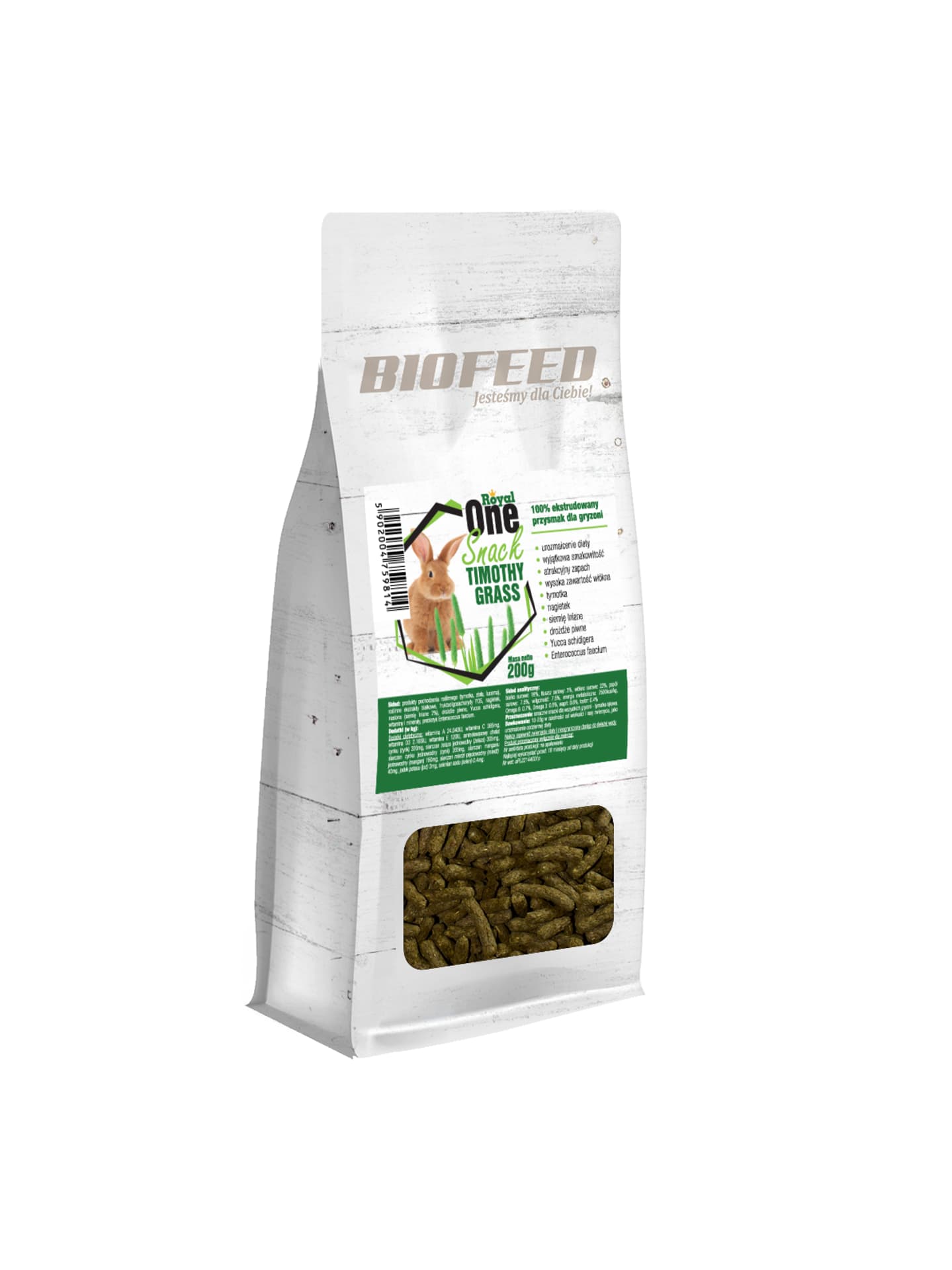 

BIOFEED Royal One Snack - Timothy grass (tymotka) 200g, Tymotka) 200