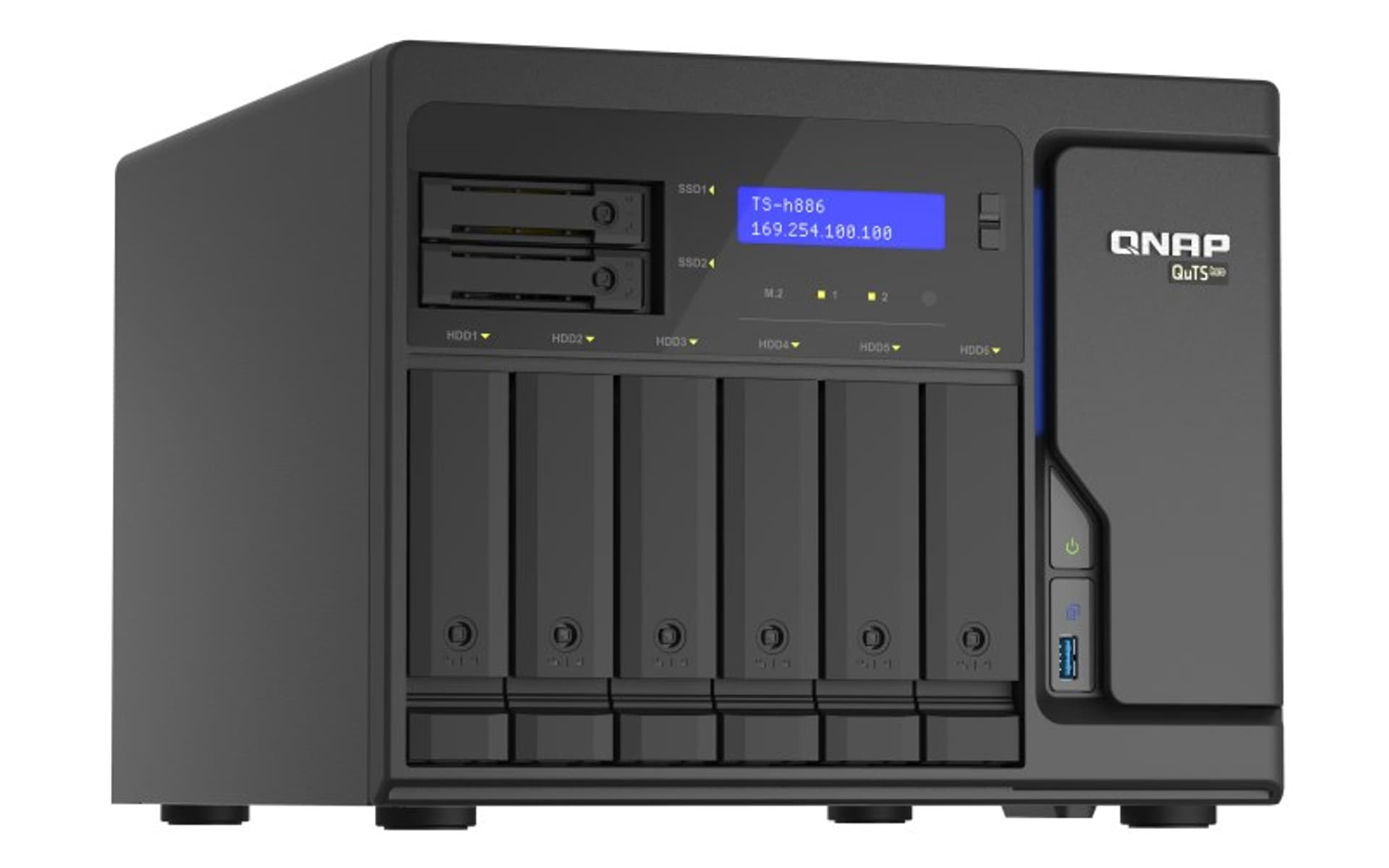 

Qnap-TS-h886-D1622-16G tower Intel Xeon 16GB RAM