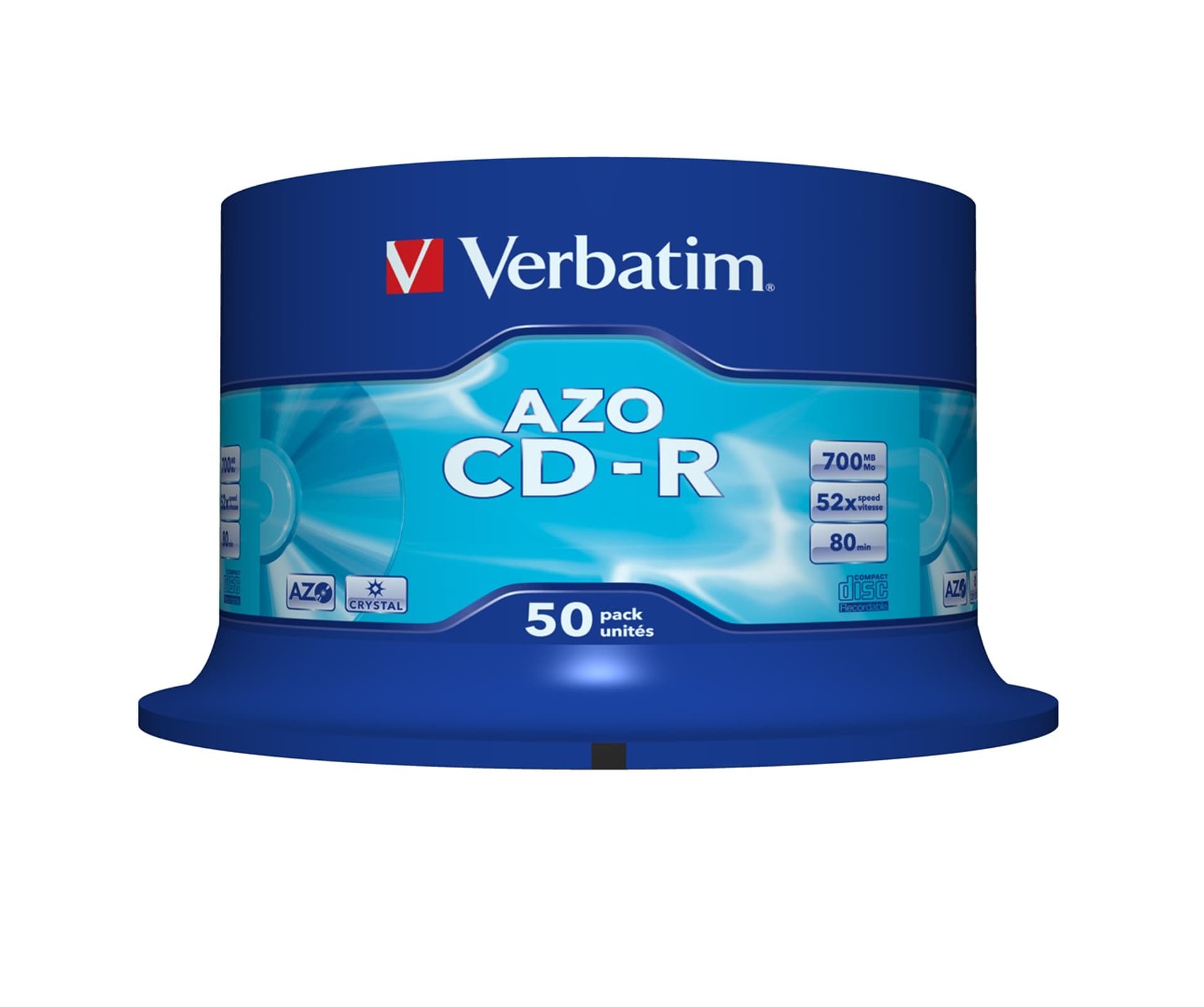 

Płyta CD Verbatim 43343 (700MB; 52x; 50szt.; Cake)