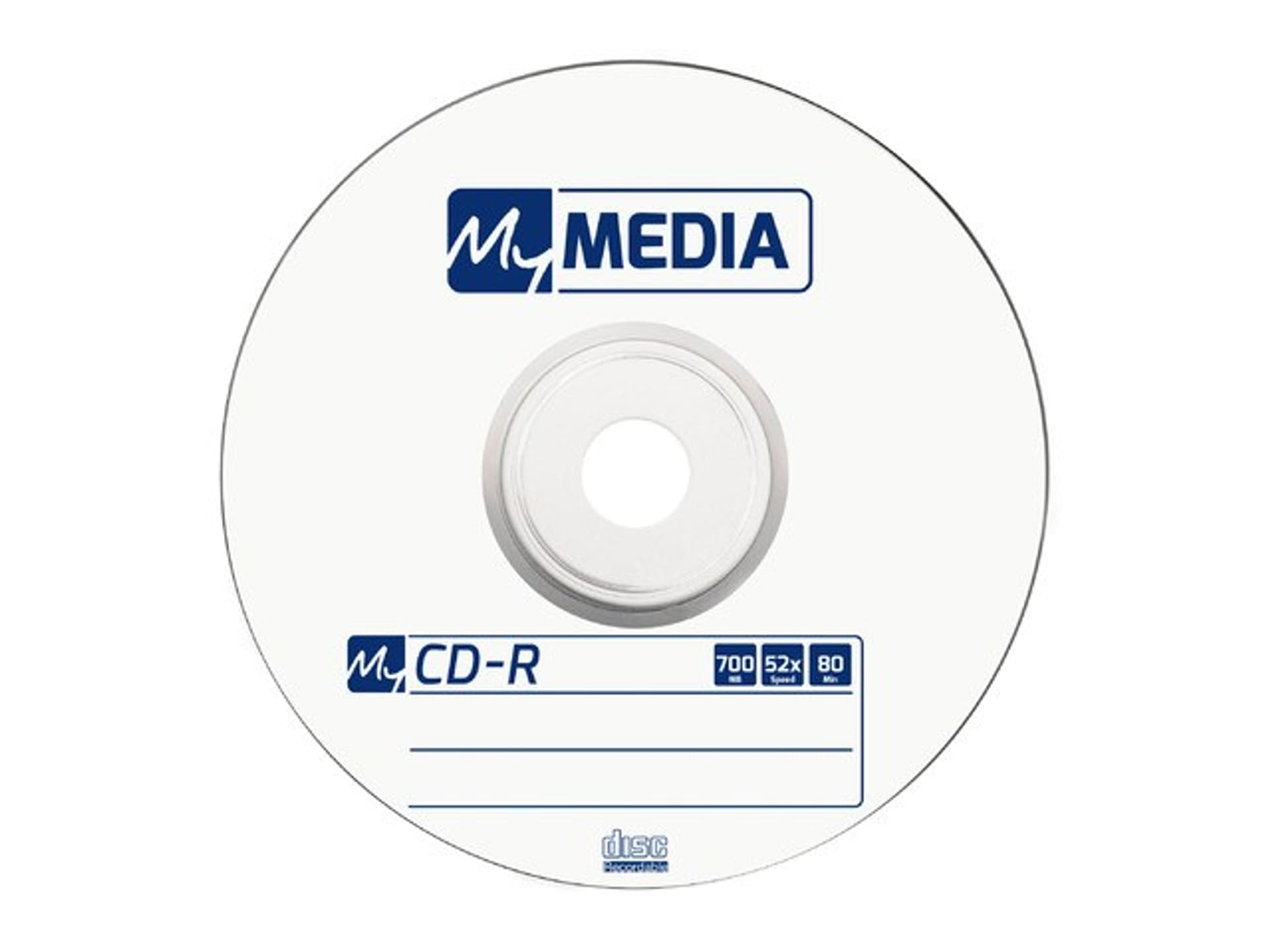 

MY MEDIA CD-R 700MB WRAP (10 SPINDLE) 69204, 10 spindle) 6920