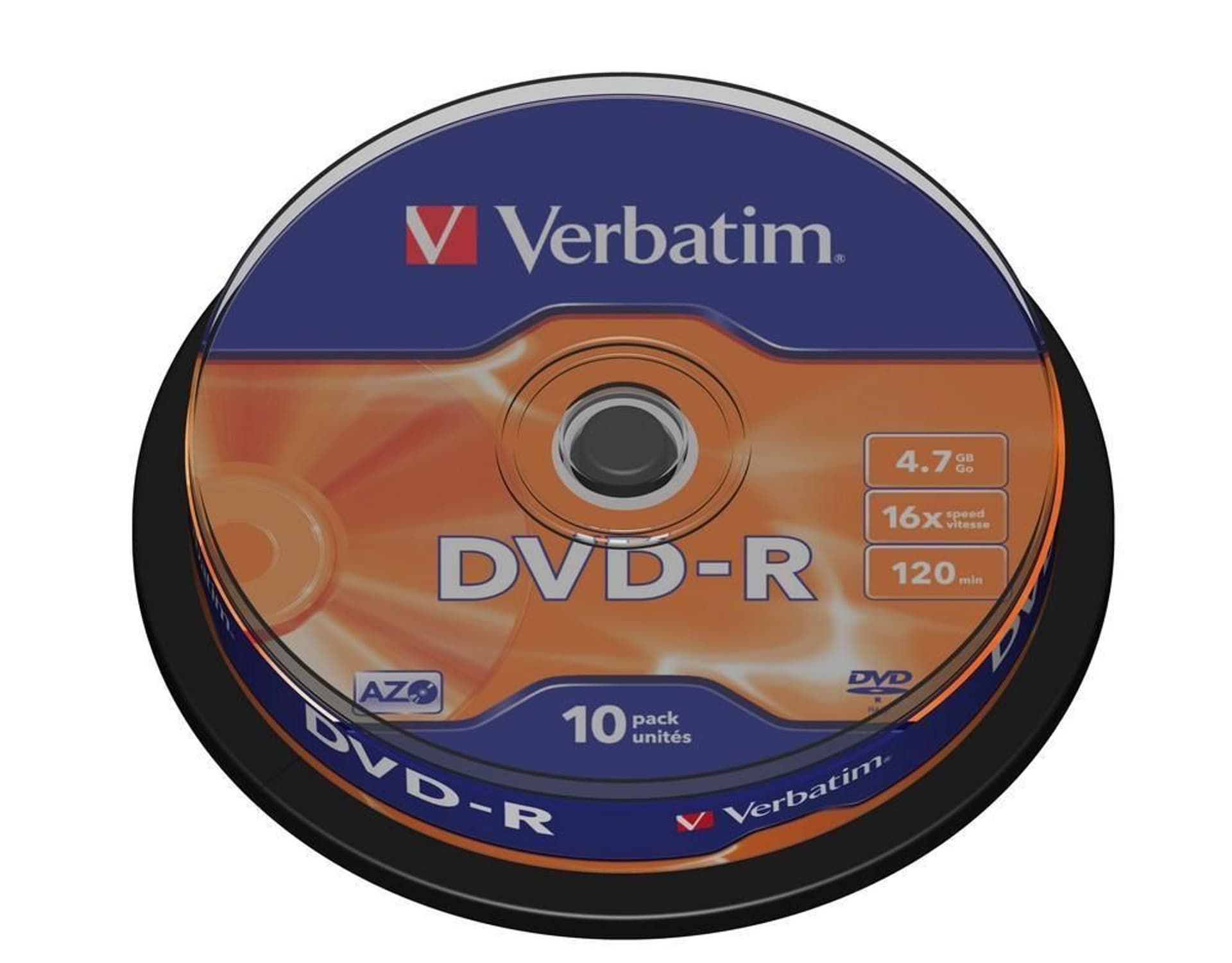 

DVD-R VERBATIM 4.7 GB 16x Cake 10 szt.