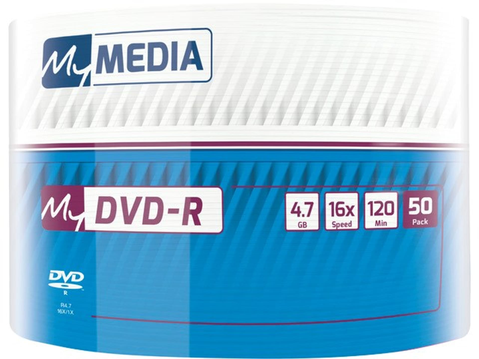 

MY MEDIA DVD-R 4.7GB X16 WRAP (50 SPINDLE) 69200, 50 spindle) 6920