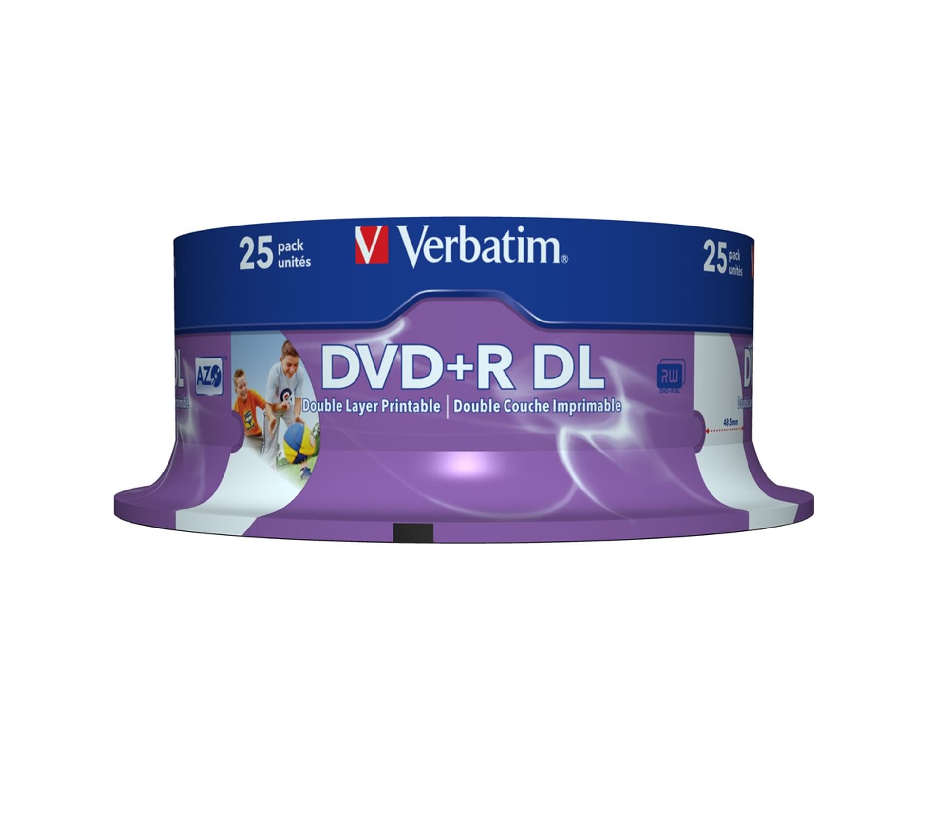 

Płyta DVD Verbatim 43667 (8,5GB; 8x; 25szt.; Cake)