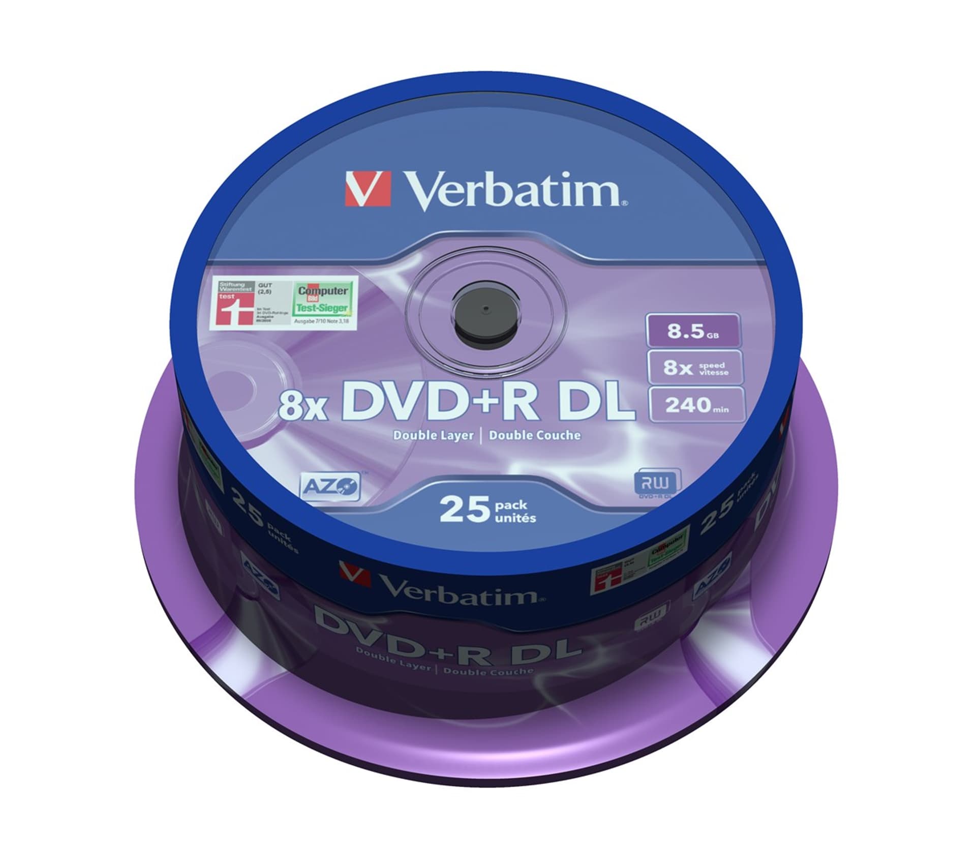 

Płyta DVD Verbatim 43757 (8,5GB; 8x; 25szt.; Cake)