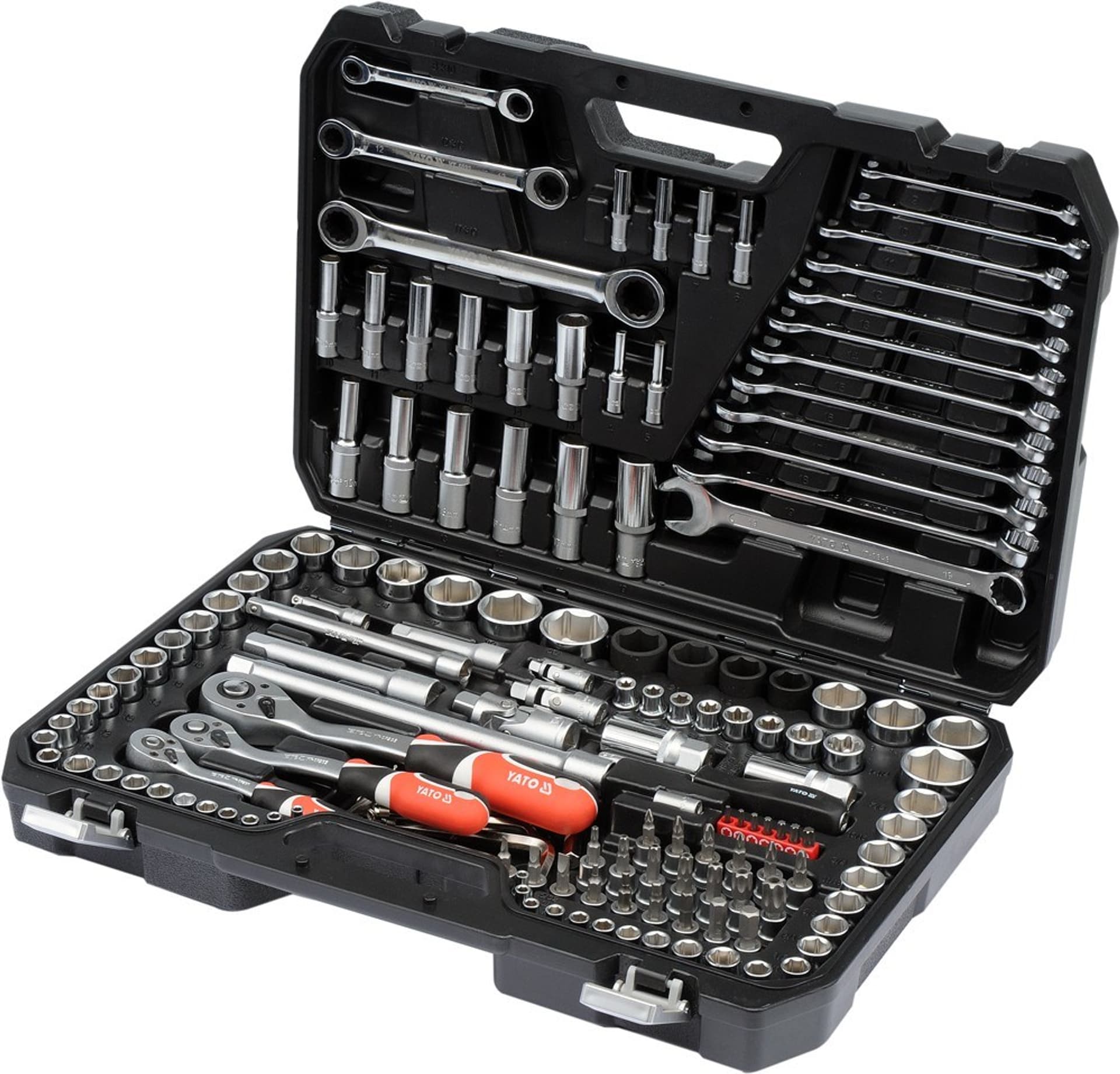 

Zestaw kluczy XXL YATO 150szt. 1/4"-3/8"-1/2" 38811