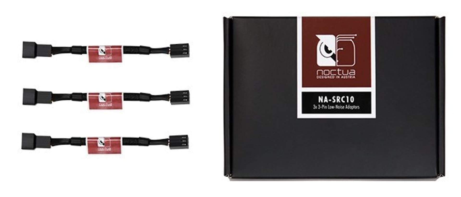 

Mocowanie wentylatora NOCTUA NA-SRC10 3 szt. Low-Noise Adaptors 3-Pin