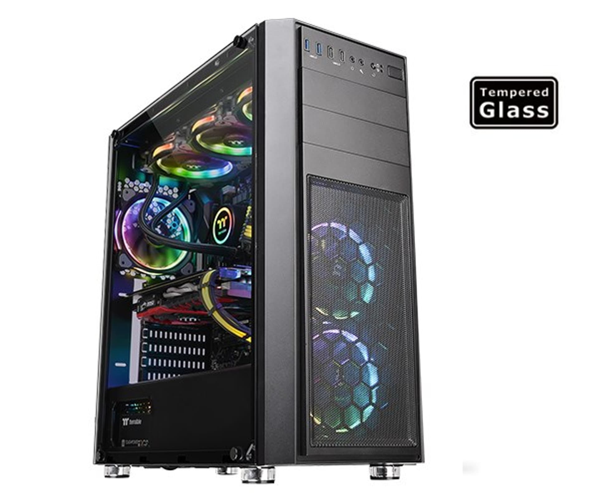 

Obudowa Thermaltake Versa H26 Window CA-1J5-00M1WN-00 (ATX, Micro ATX, Mini ITX; kolor czarny)